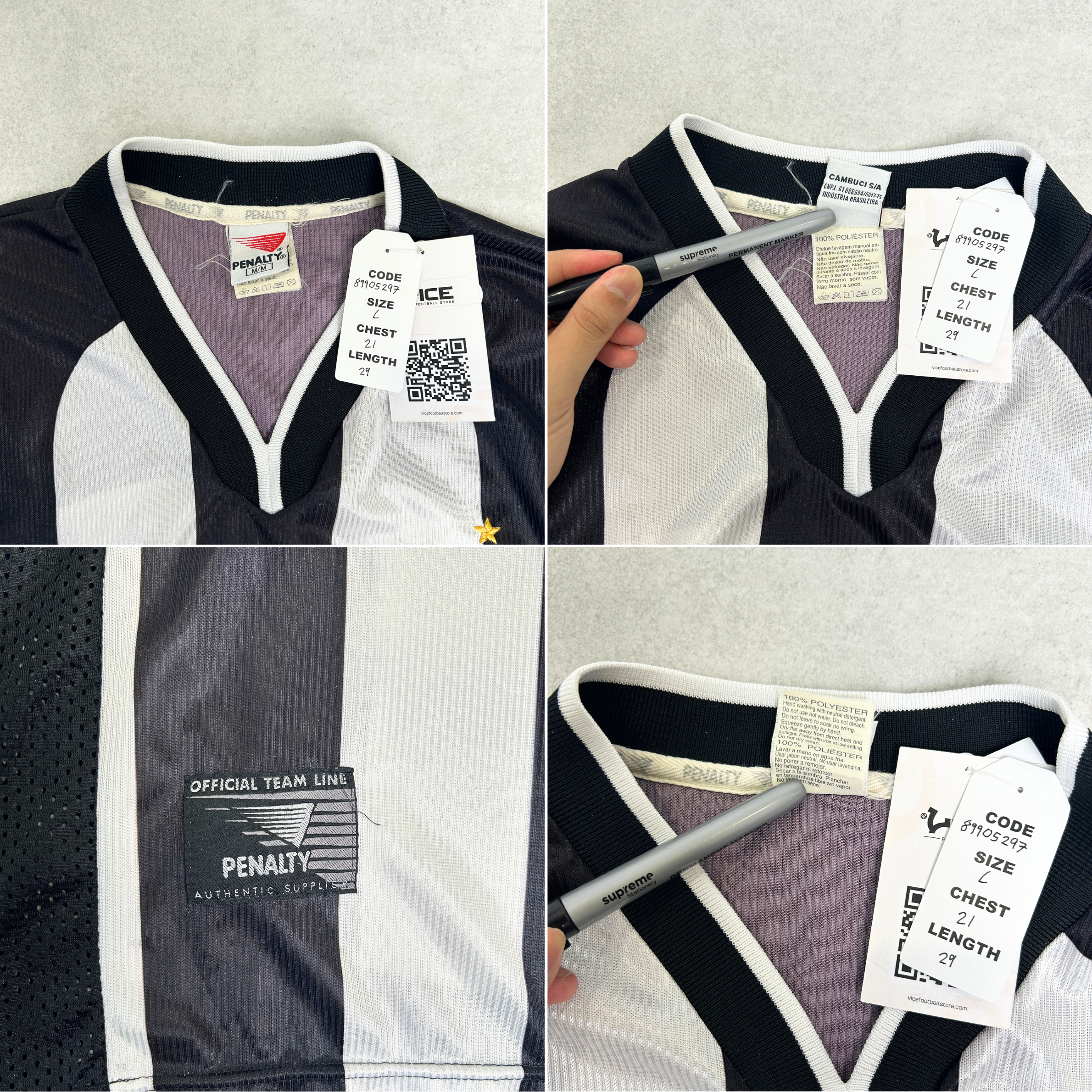 1999s Atletico Mineiro Home Shirt Penalty (L)