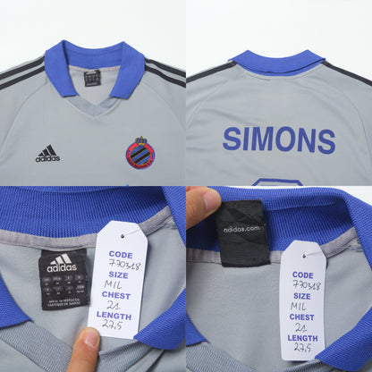 2002/03 Club Brugge Away Shirt Adidas Simons (M/L)