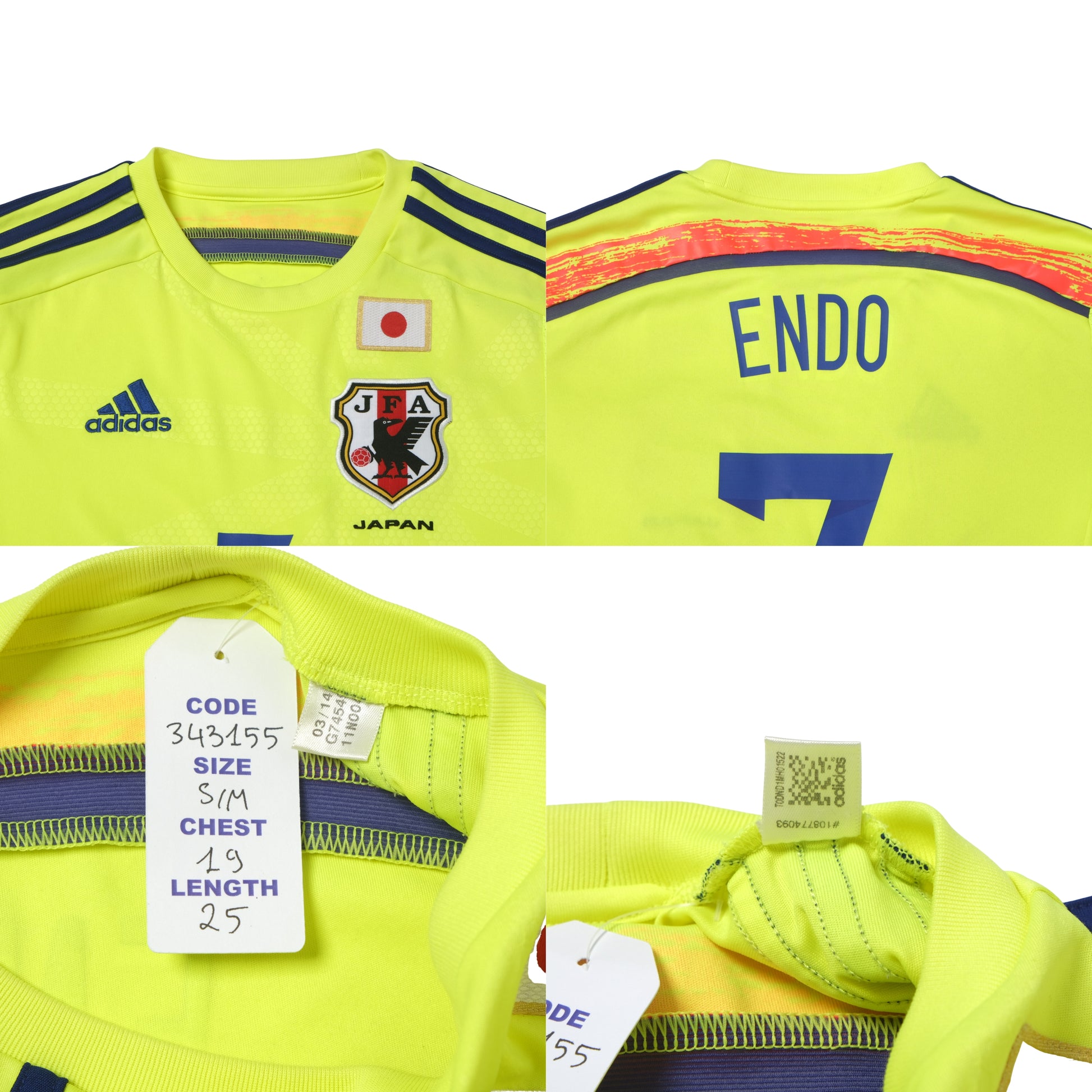 2014/15 Japan Home Shirt Adidas Endo (S/M)