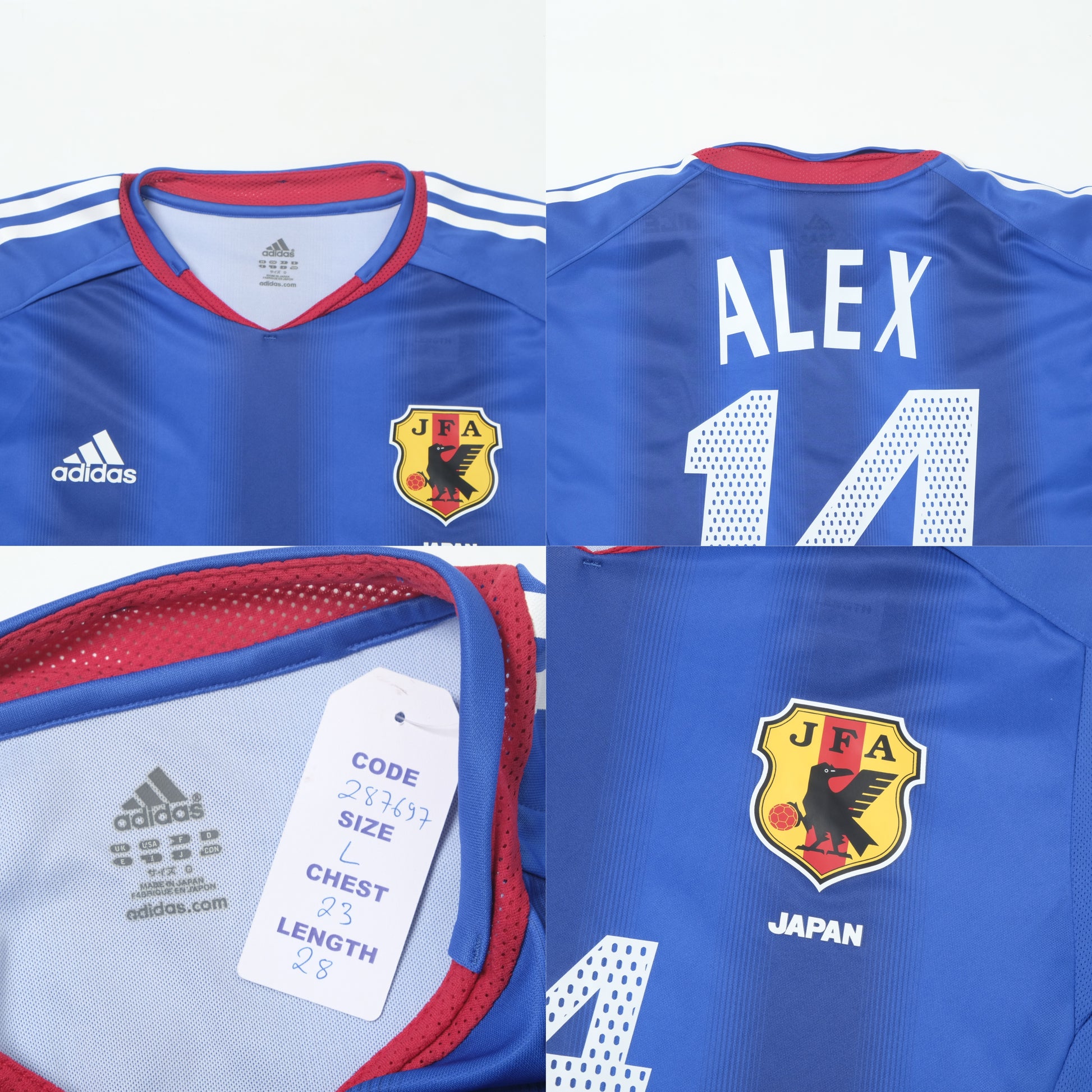 2004/06 Japan Home Shirt Adidas Alex (L)