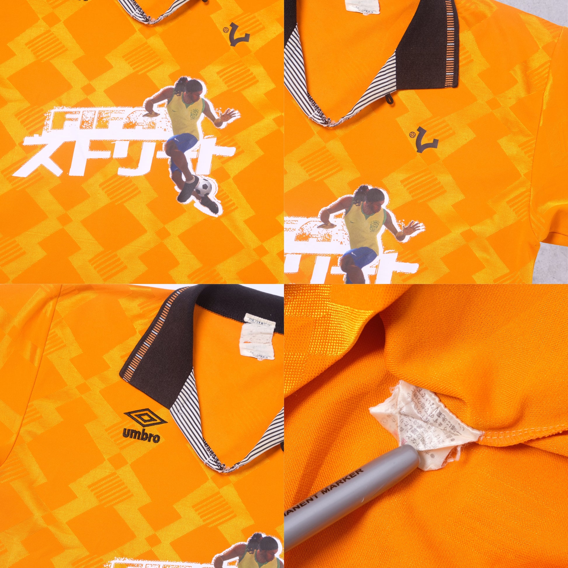 1990s VICE Footbal Store x Fifa Street Custom Football Shirt Umbro (M) 