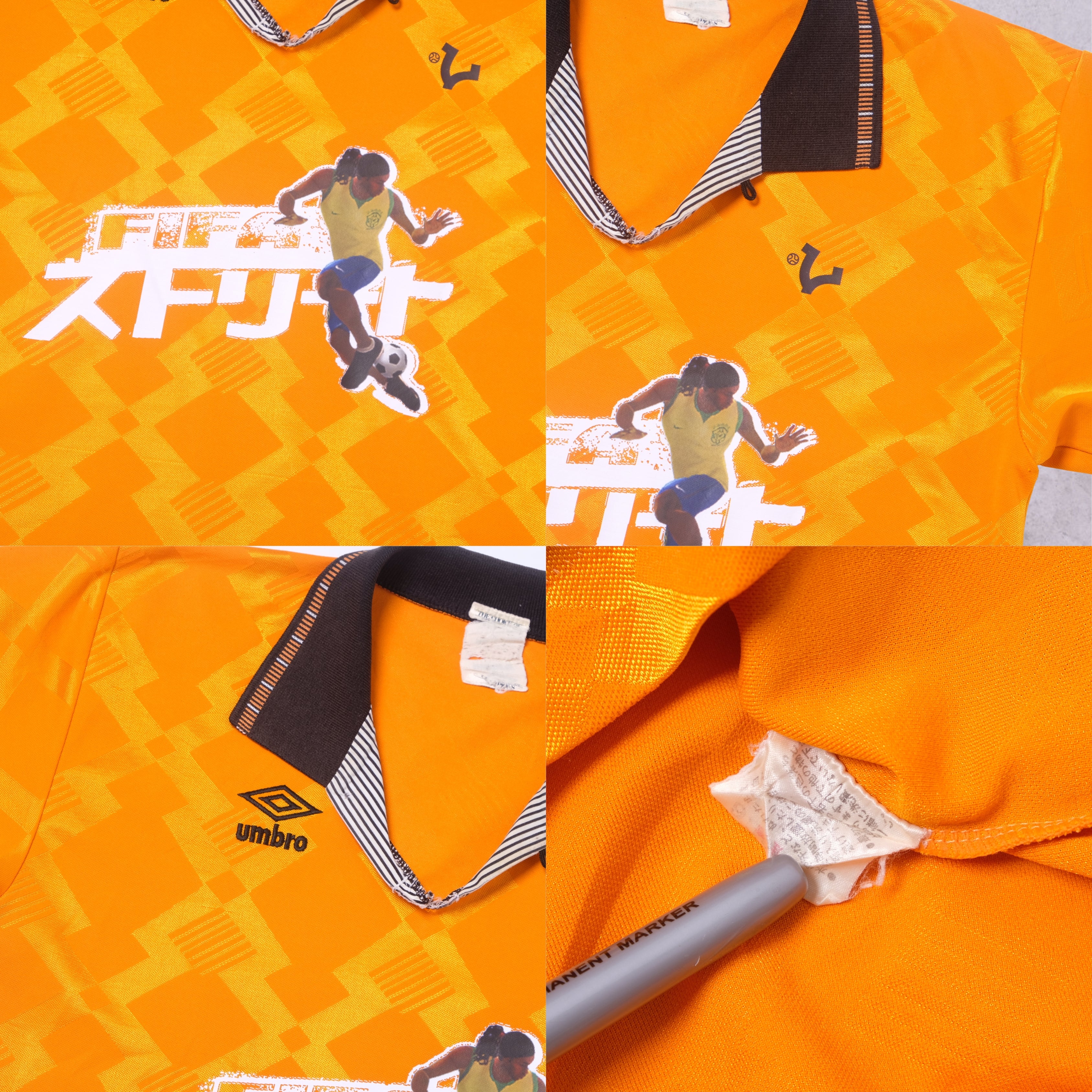 1990s VICE Footbal Store x Fifa Street Custom Football Shirt Umbro (M) 