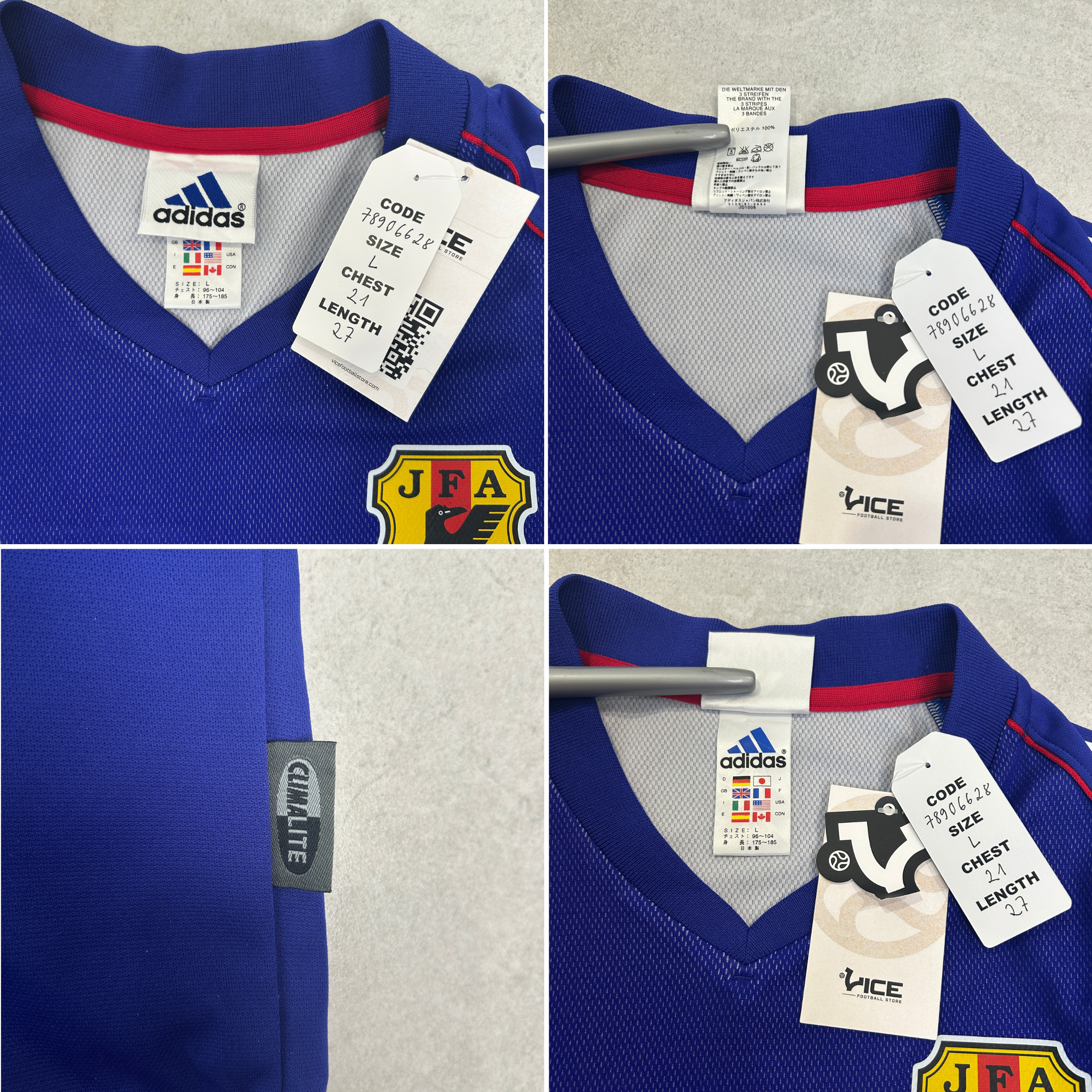 2002/04 Japan Home Shirt Adidas Nakata (L) 
