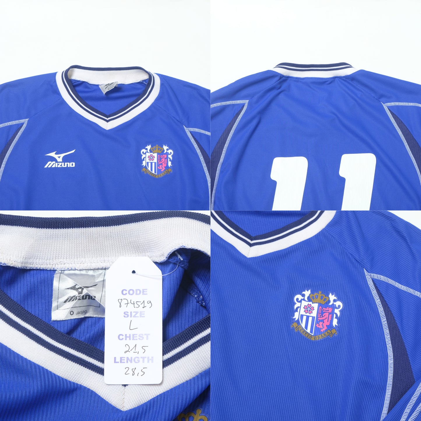 2003 Cezero Osaka Training Shirt Mizuno J-League (L)