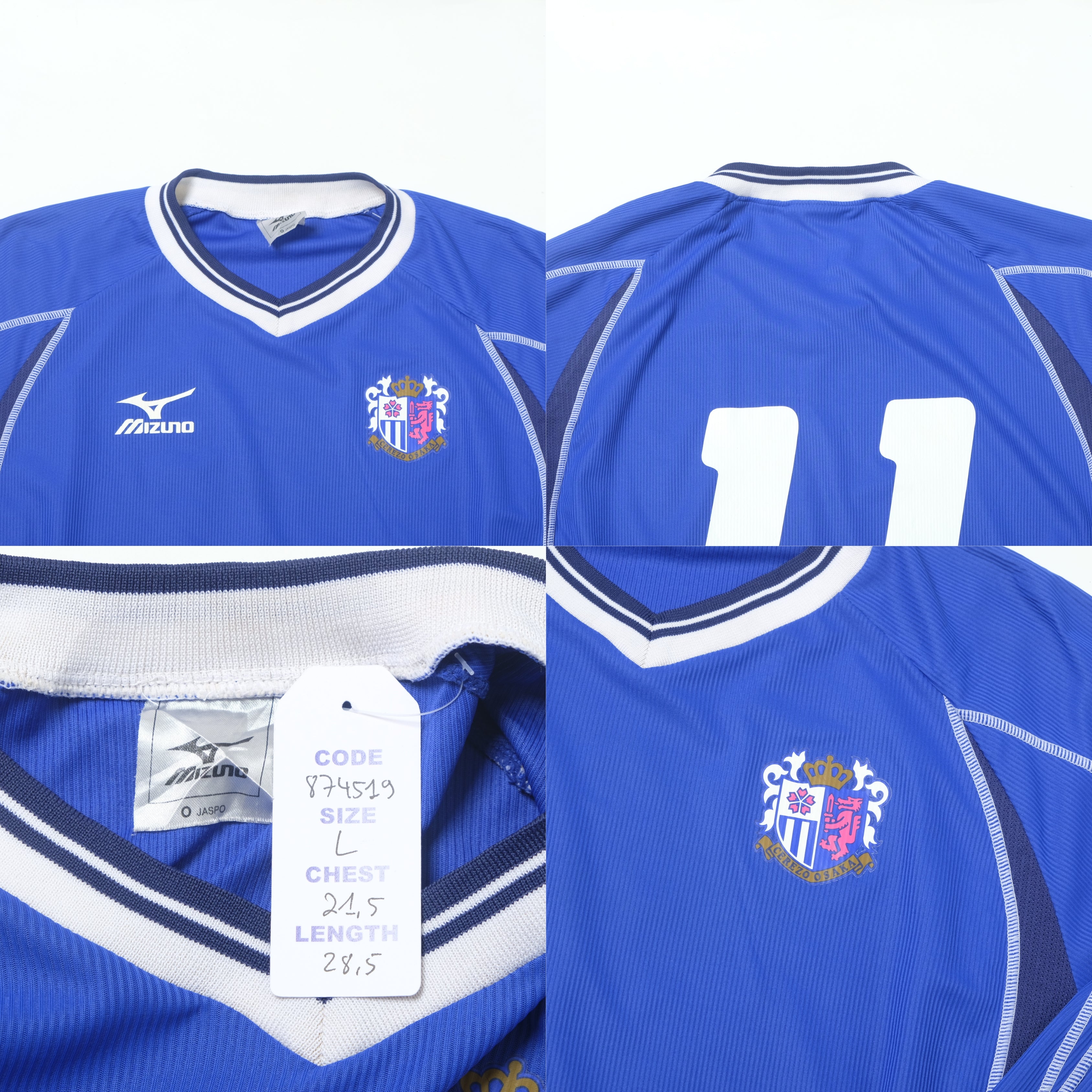 2003 Cezero Osaka Training Shirt Mizuno J-League (L)