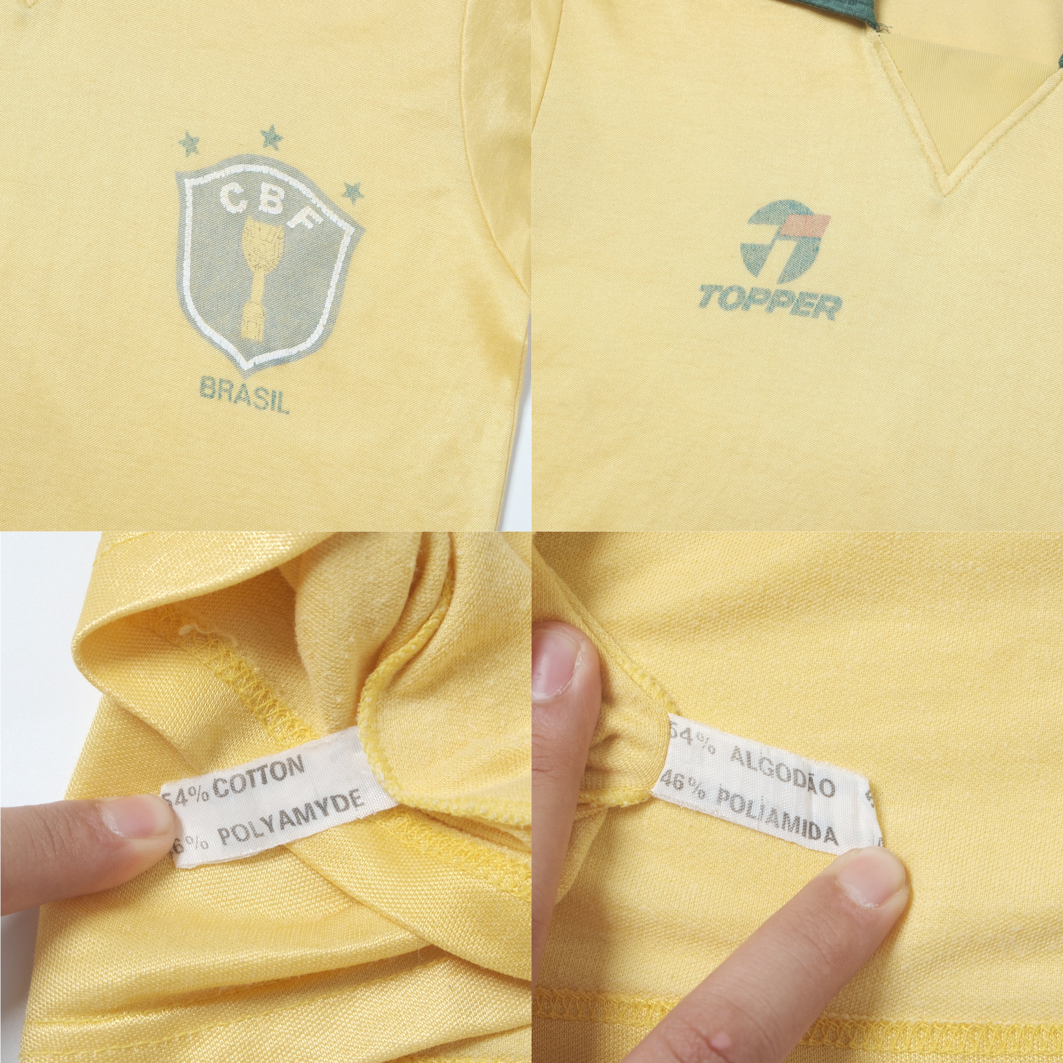 1990 Brazil Home Shirt Topper (S)