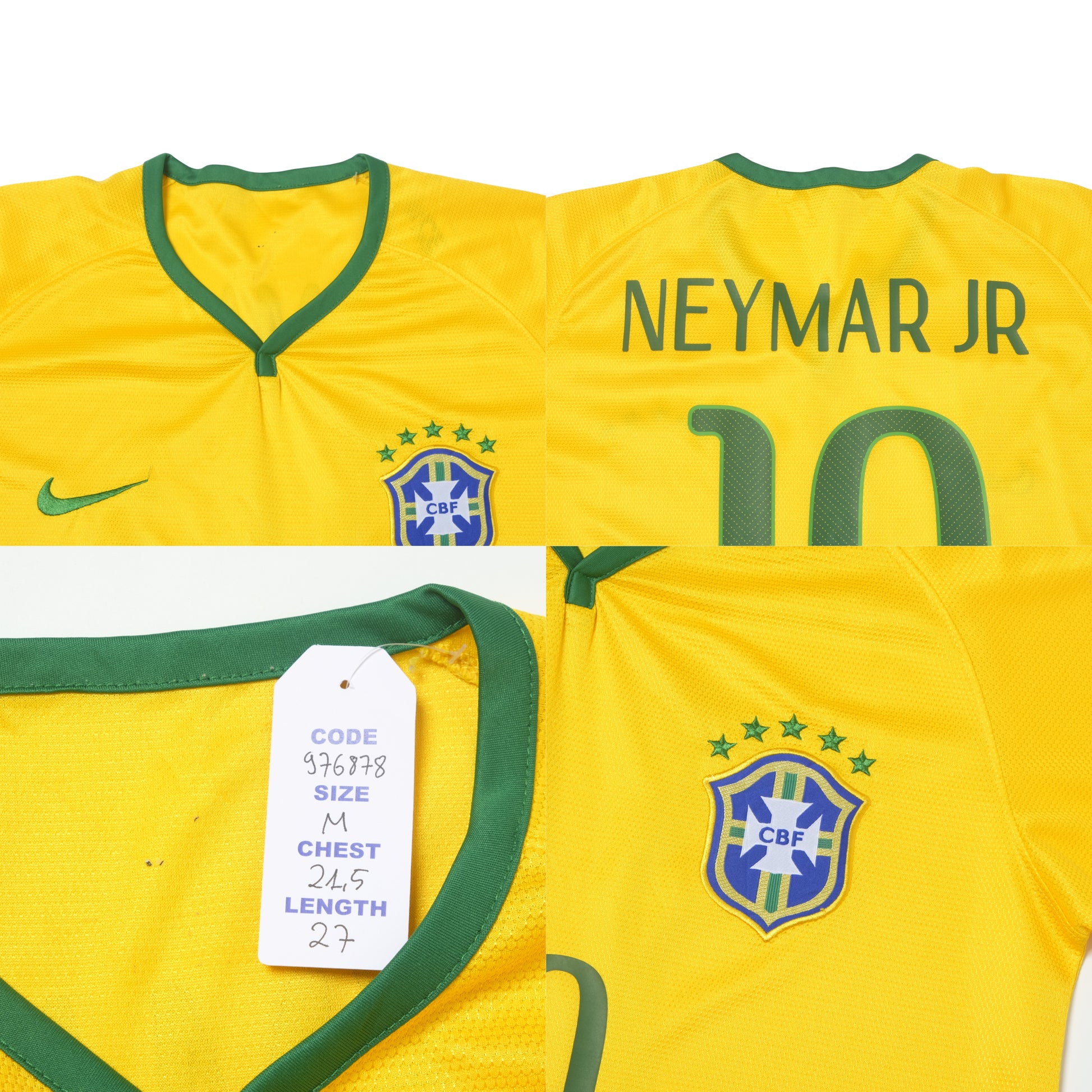 2014/15 Brazil Home Shirt Nike Neymar (M)