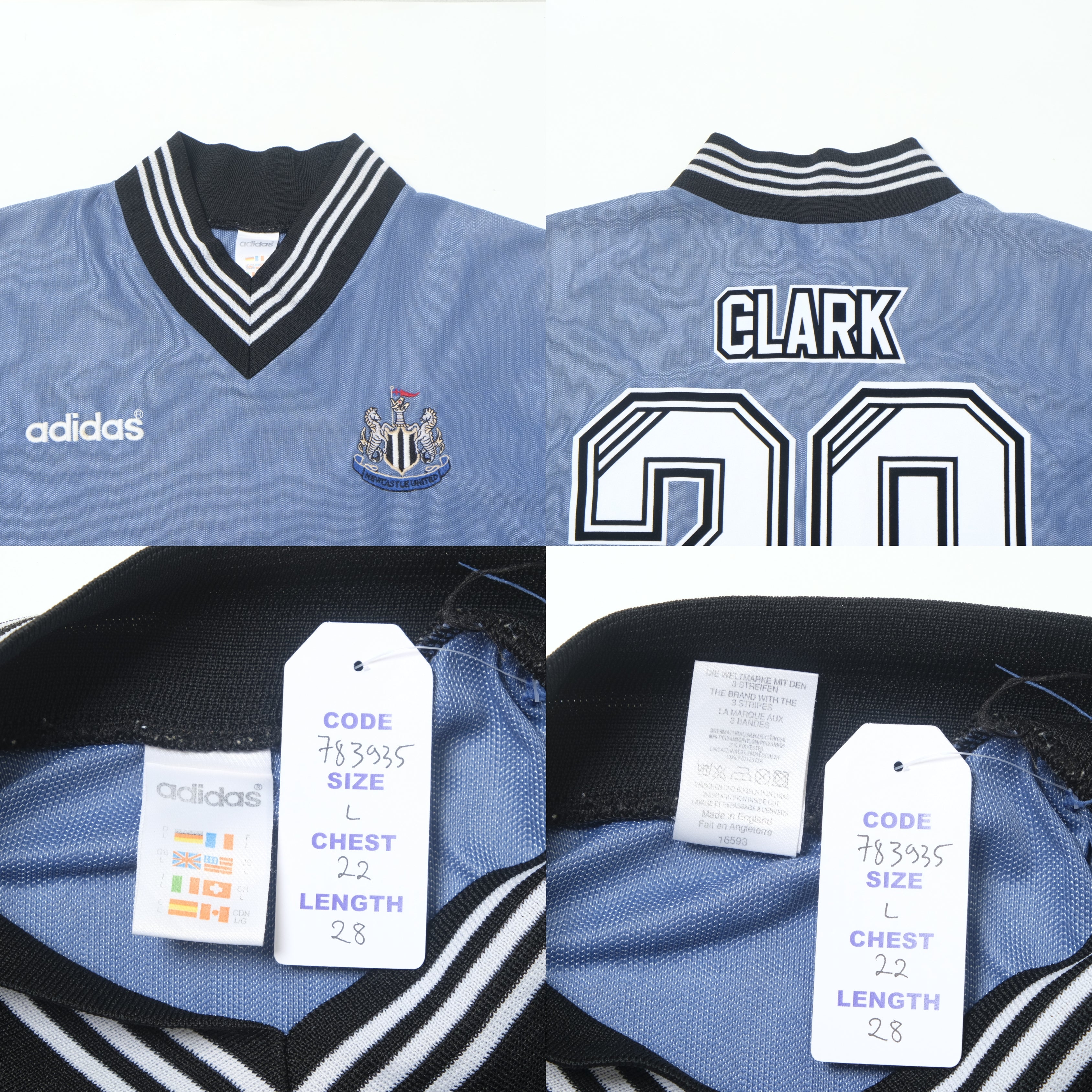 1996/97 Newcastle United Away Shirt Adidas (L) – VICE Football Store
