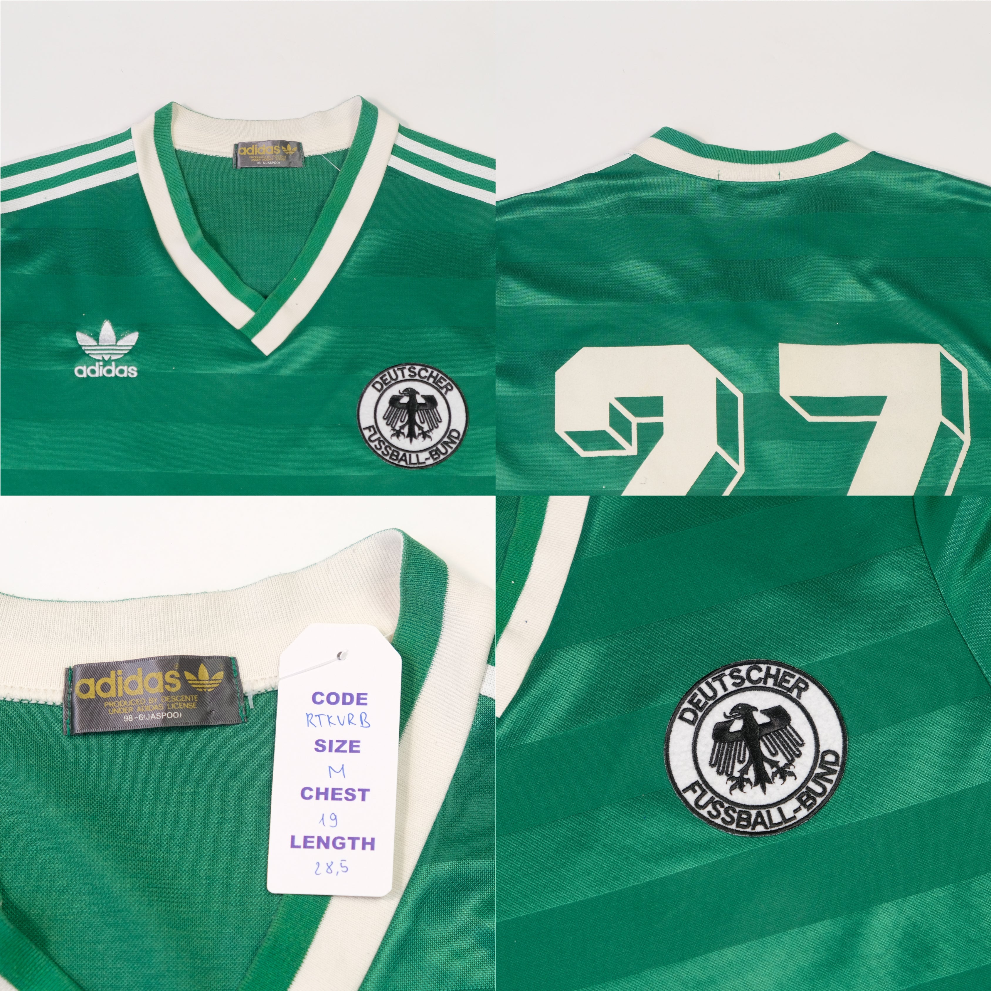 1984/85 West Germany Away Shirt Adidas (M)