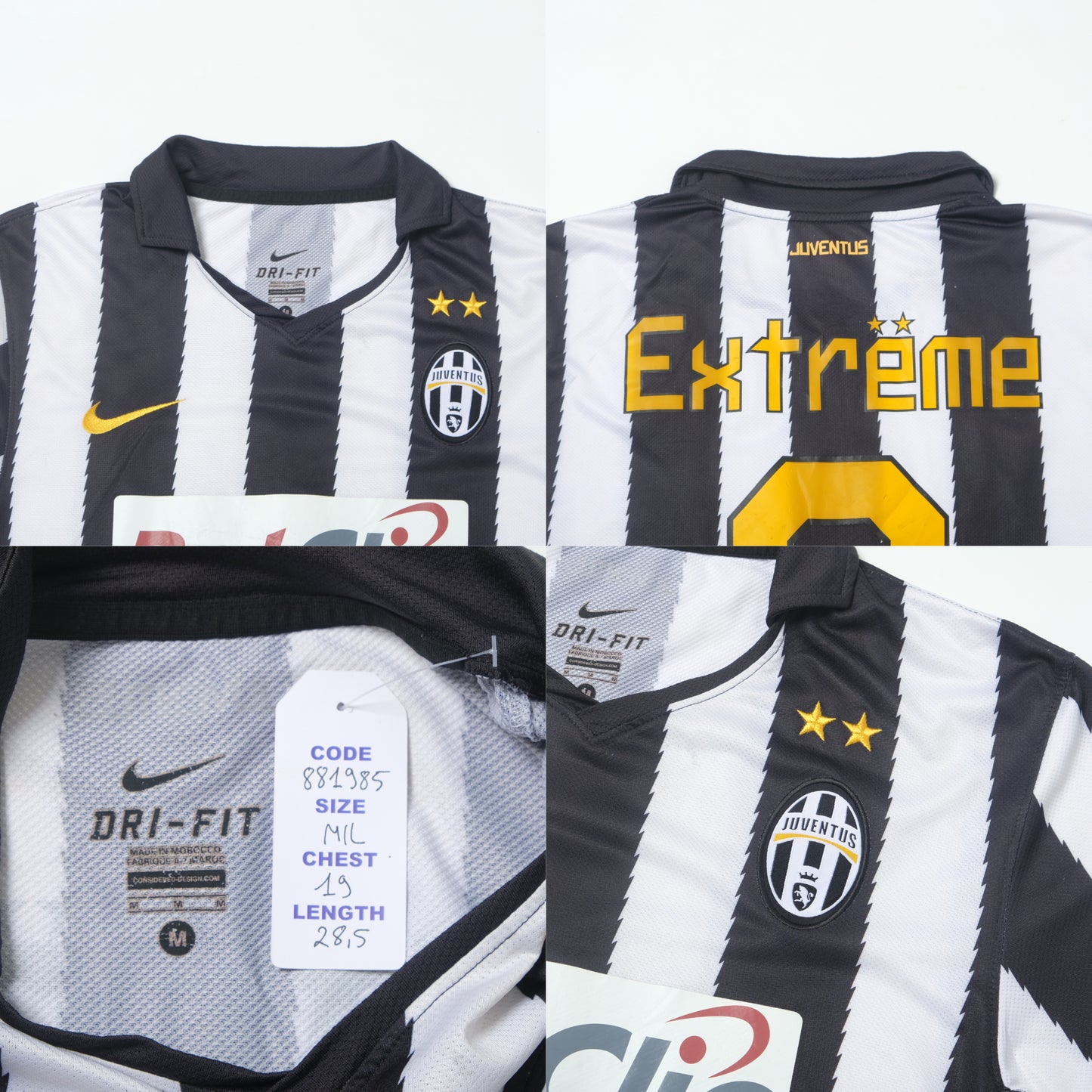 2010/11 Juventus Home Shirt Nike Extreme (M/L)