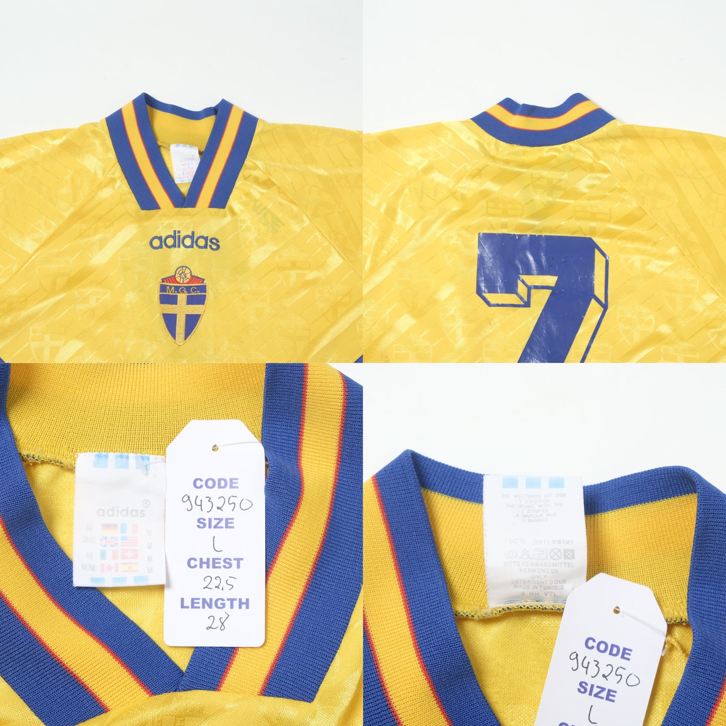 1994/96 Sweden Home Shirt Adidas (L)