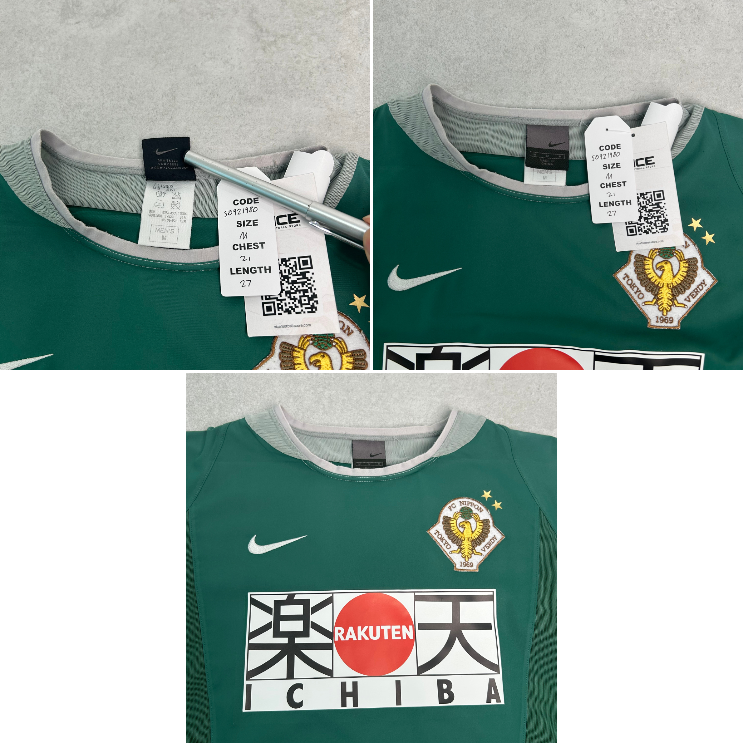 2003s Tokyo Verdy Home Shirt Nike (M)