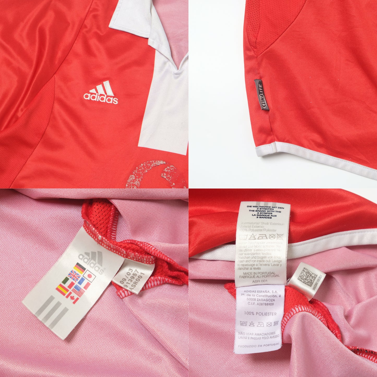 2004/05 Benfica Home Shirt Adidas (M)