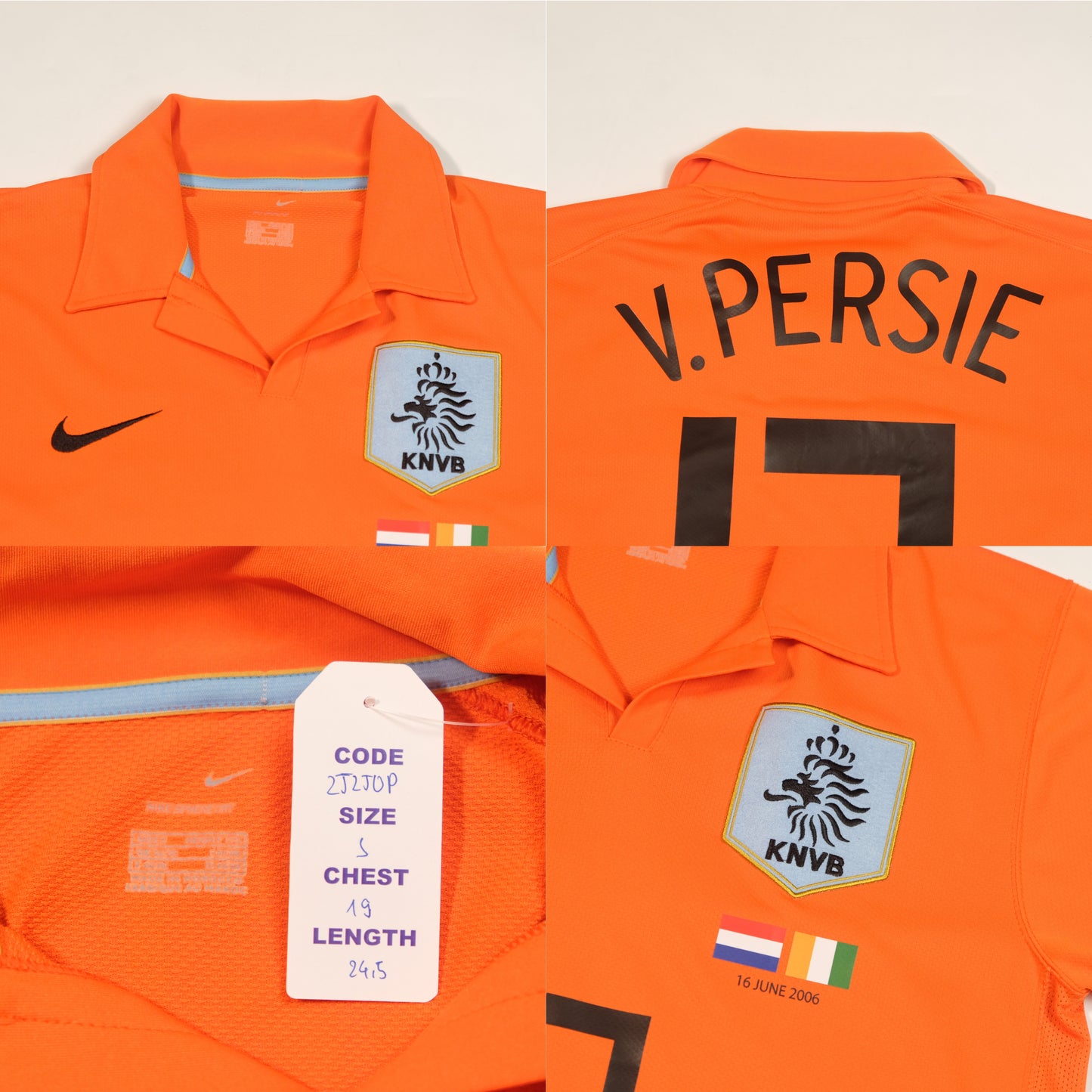 2006/08 Netherlands Home Shirt Nike V.Persie (S)