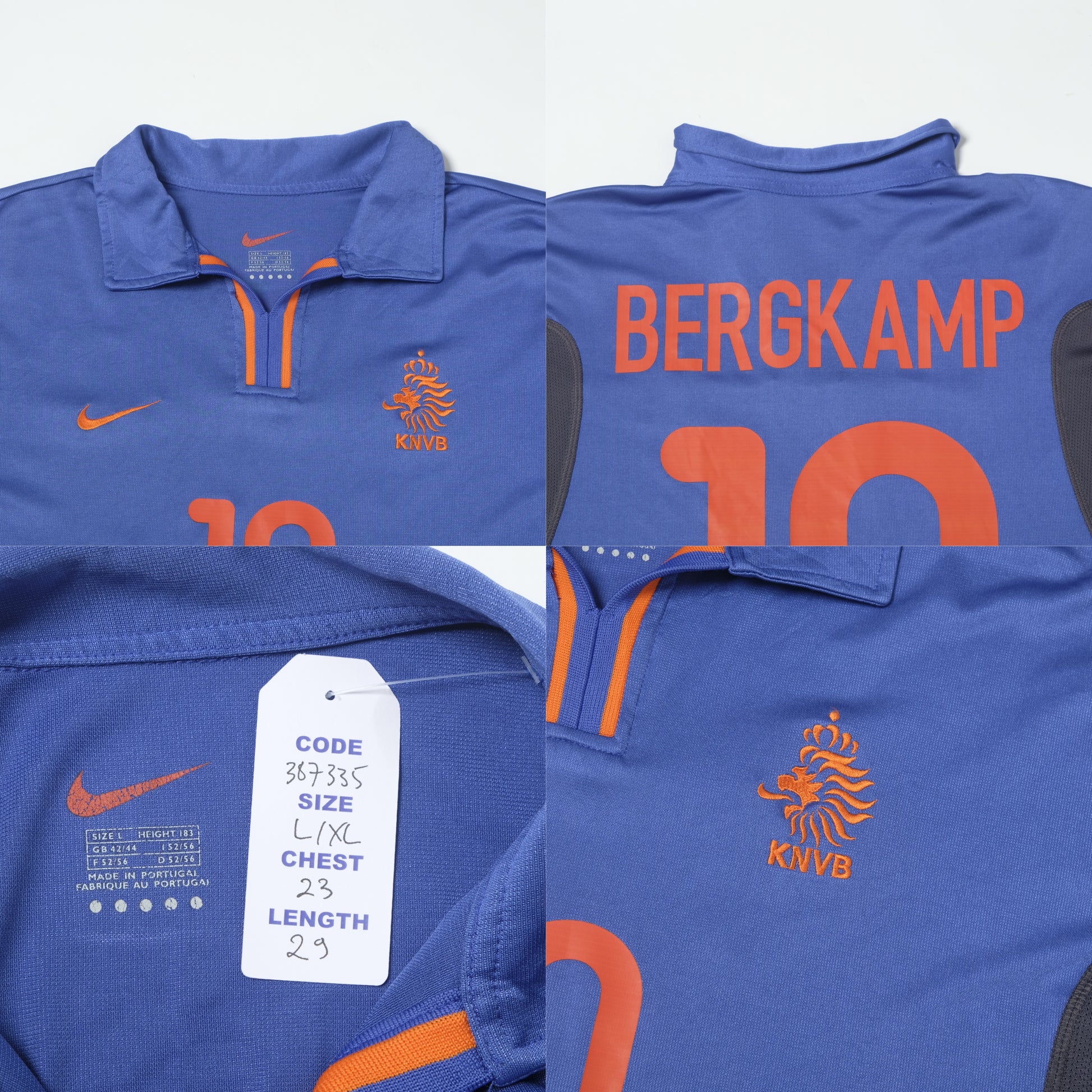 2000/02 Netherlands Away Shirt Nike Bergkamp (L/XL)