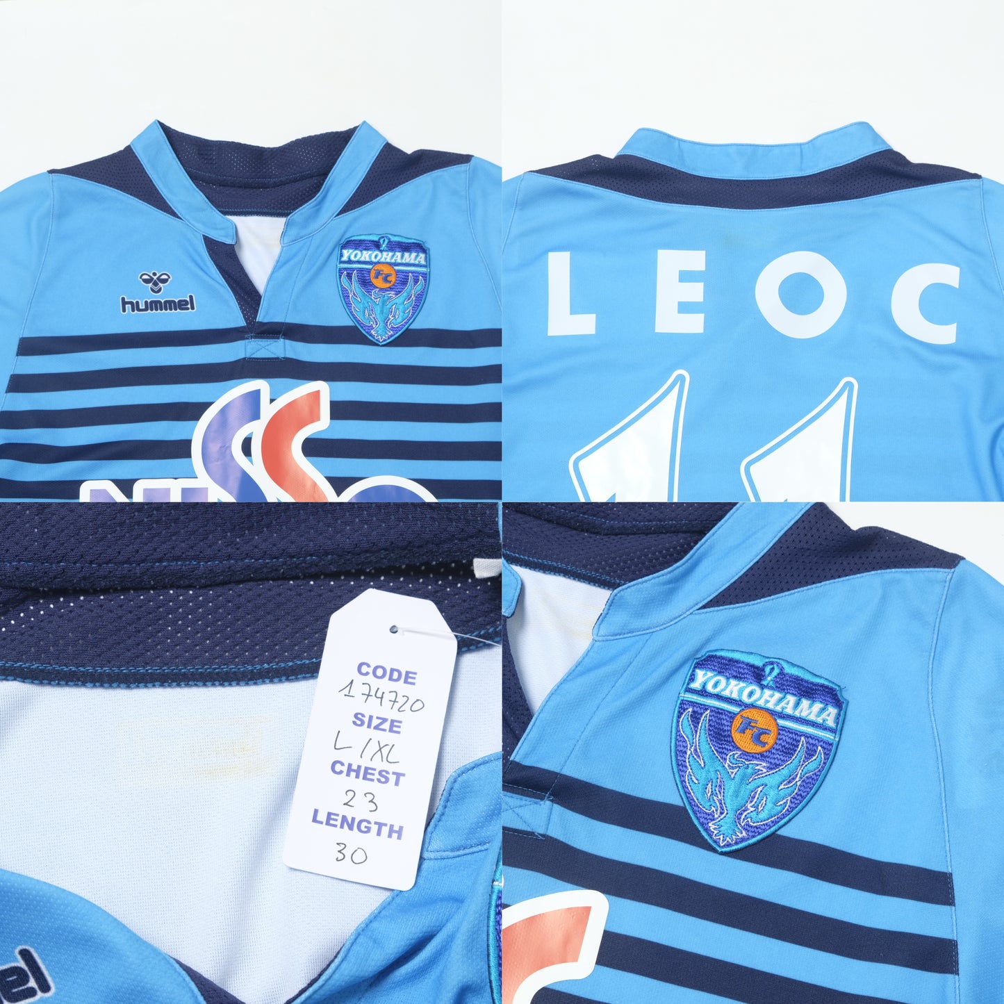 2007/08 Yokohama FC Home Shirt Hummel J-League (L/XL)