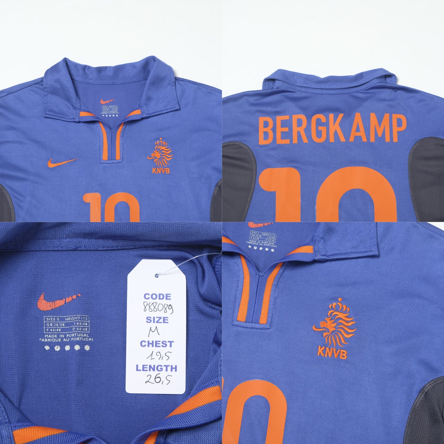 2000/02 Netherlands Away Shirt Nike Bergkamp (M)
