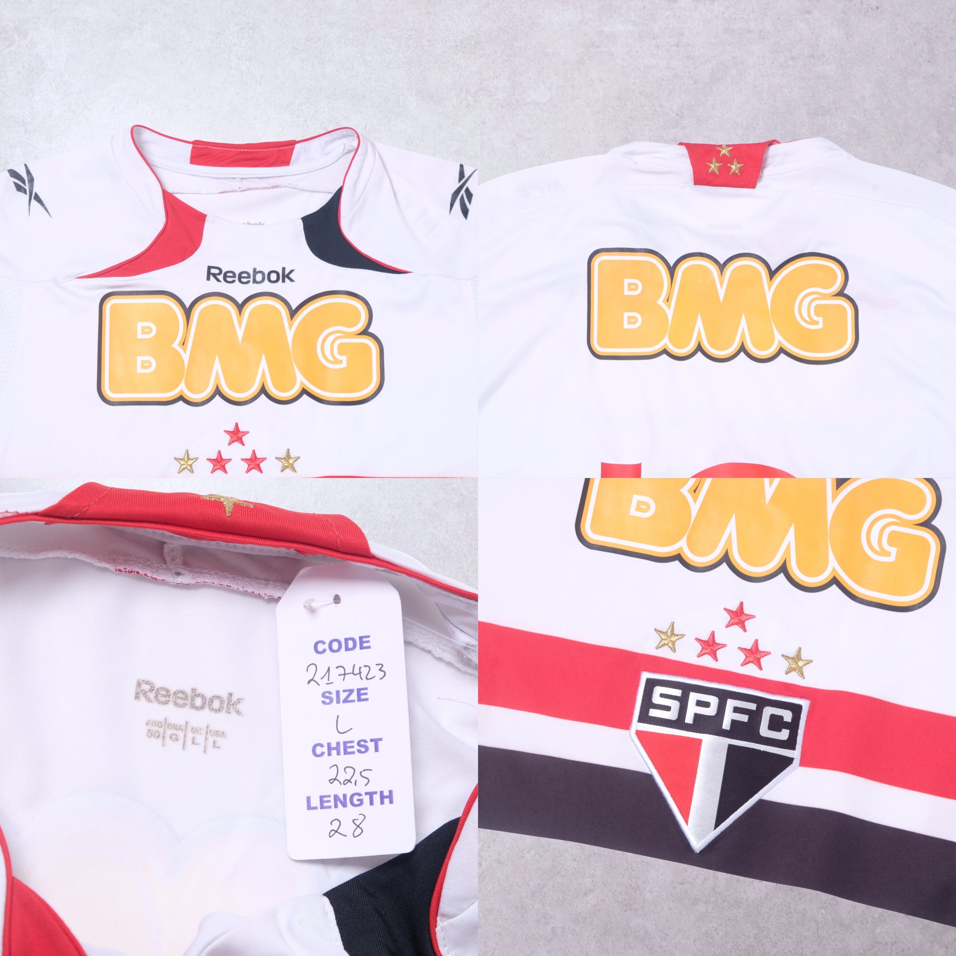 2010/11 Sao Paulo Home Shirt Reebok (L)