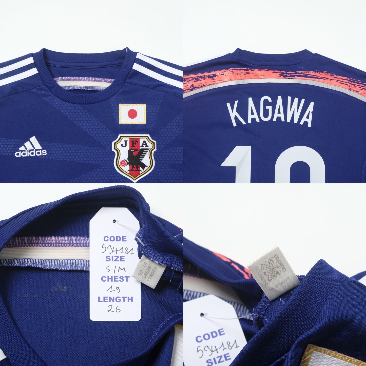 2013/14 Japan Home Shirt Adidas Kagawa (S/M)