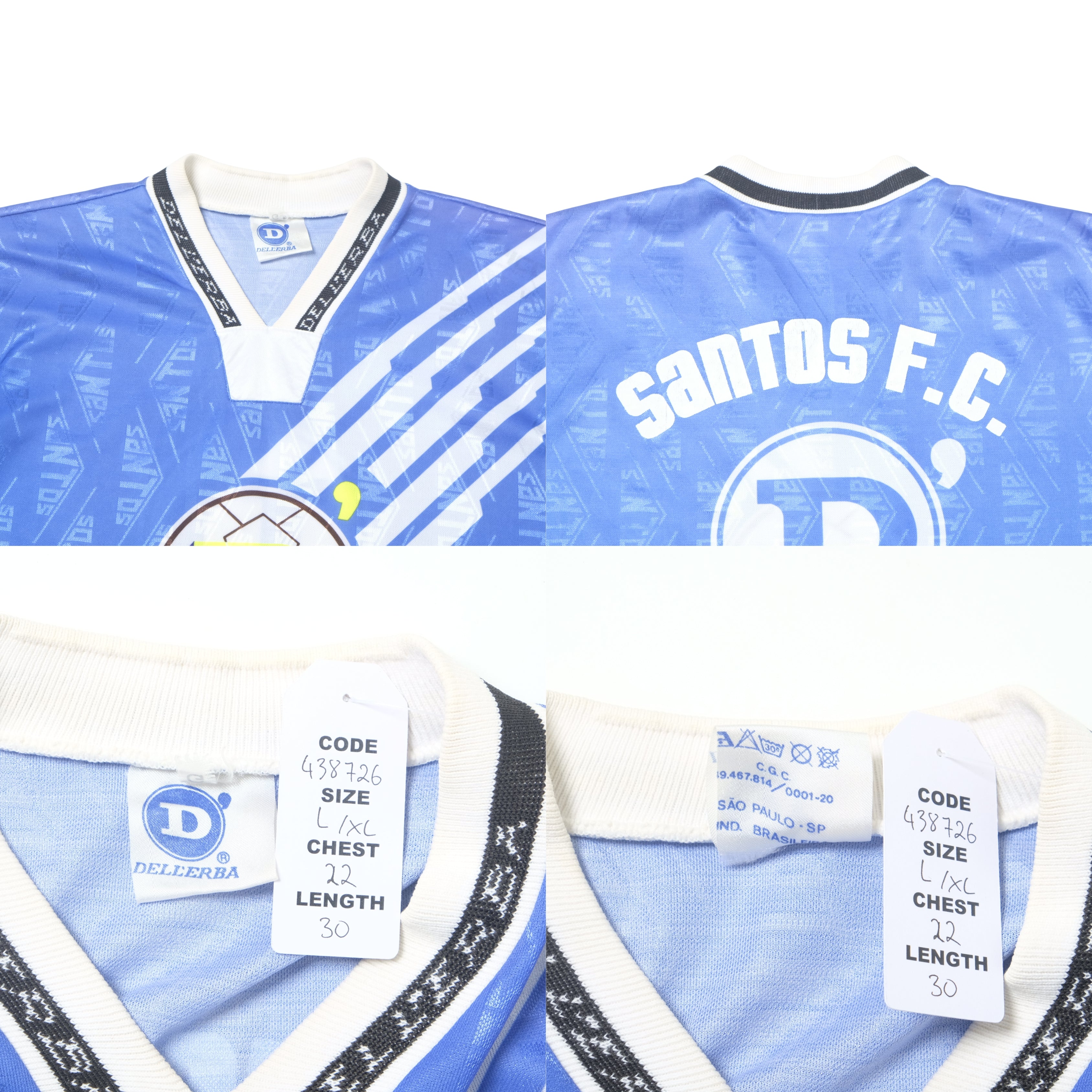 1993/94 Santos Training Shirt Dellerba (L/XL) – VICE Football Store
