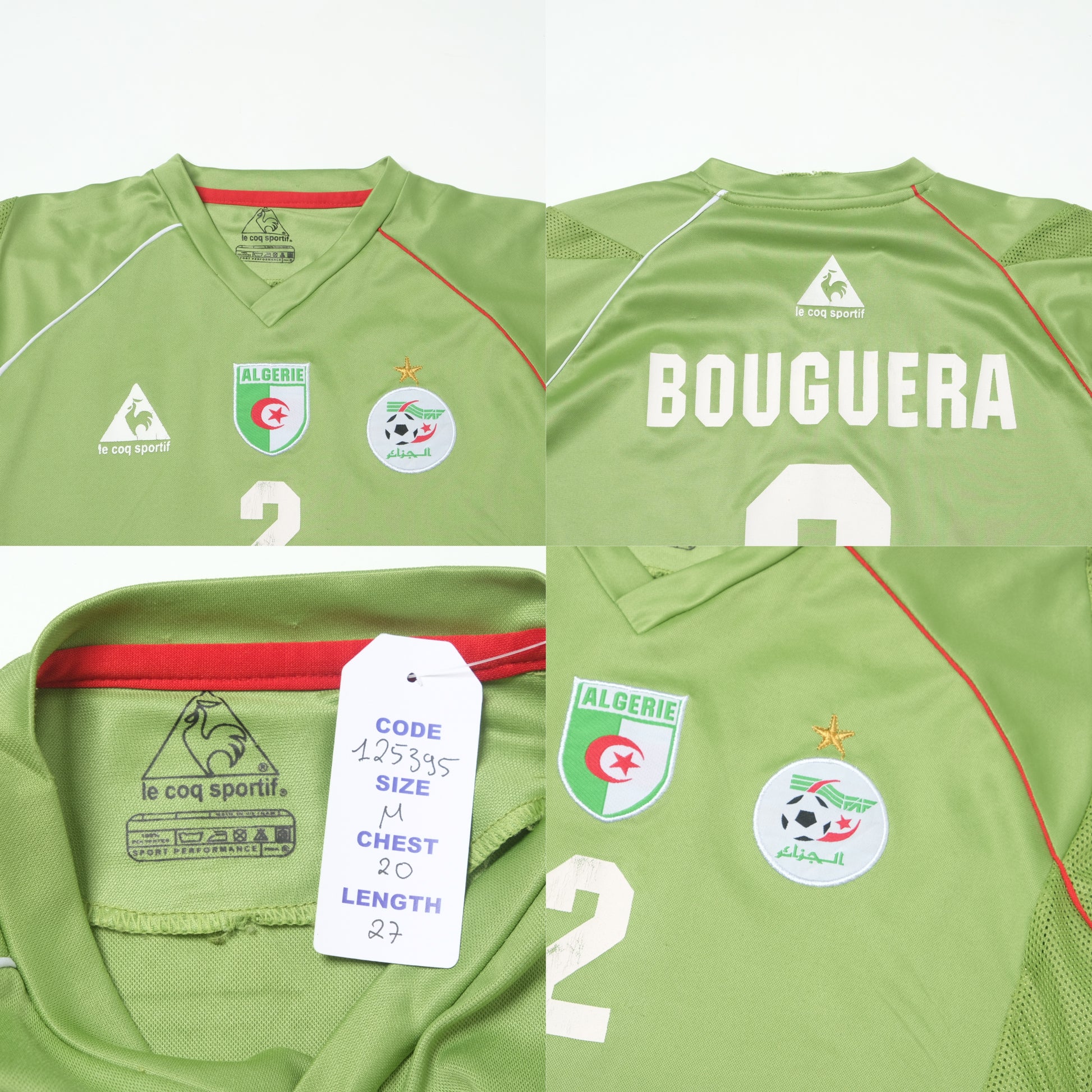 Algérie 2008 2010 Maillot football Gaouaoui Le Coq Sportif Algérie 2008 2010 Maillot football Gaouaoui Le Coq Sportif