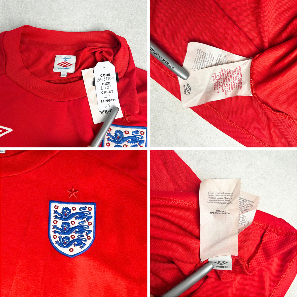 2010/11 England Away Shirt Umbro Crossy (L/XL)