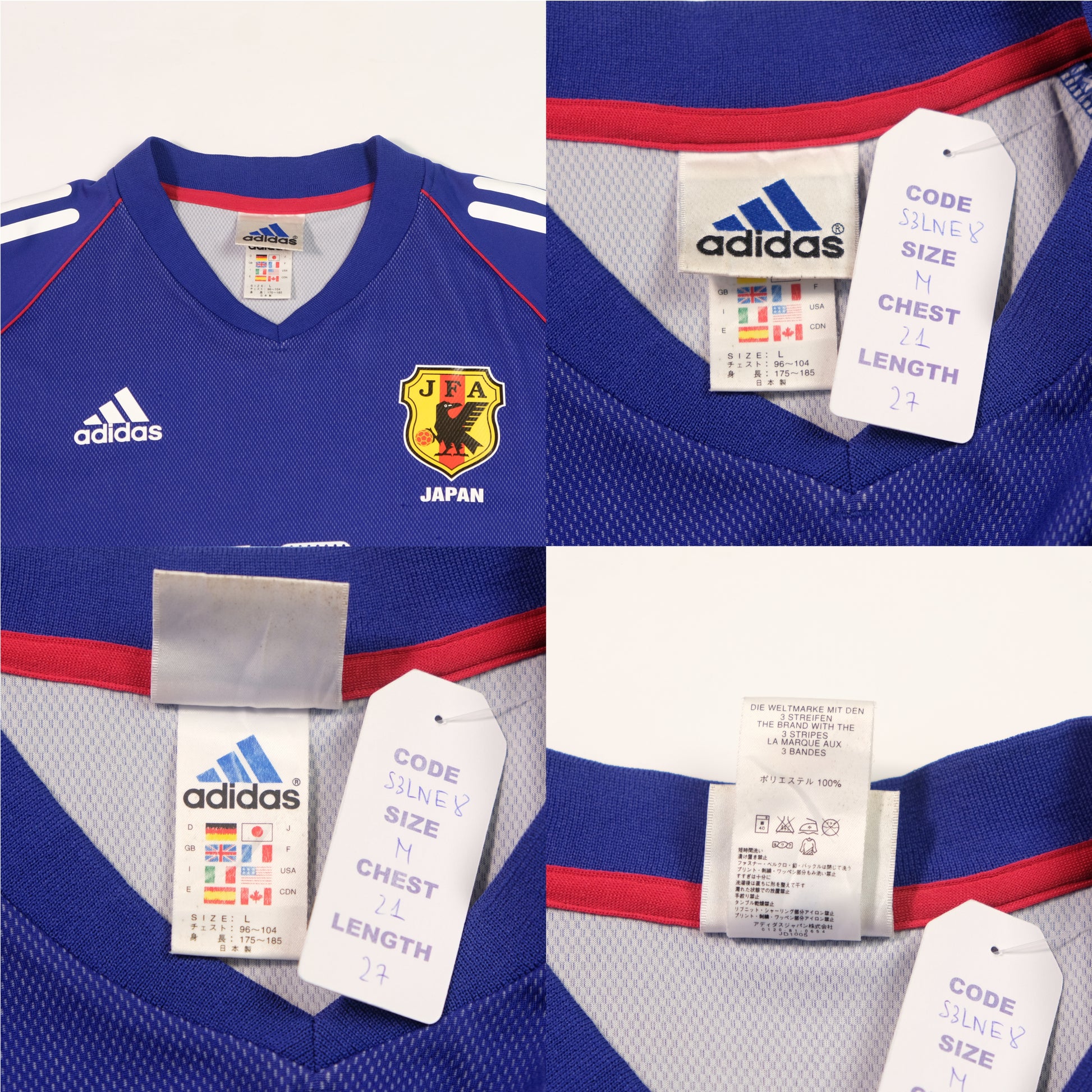 2002/04 Japan Home Shirt Adidas Nakamura (M)