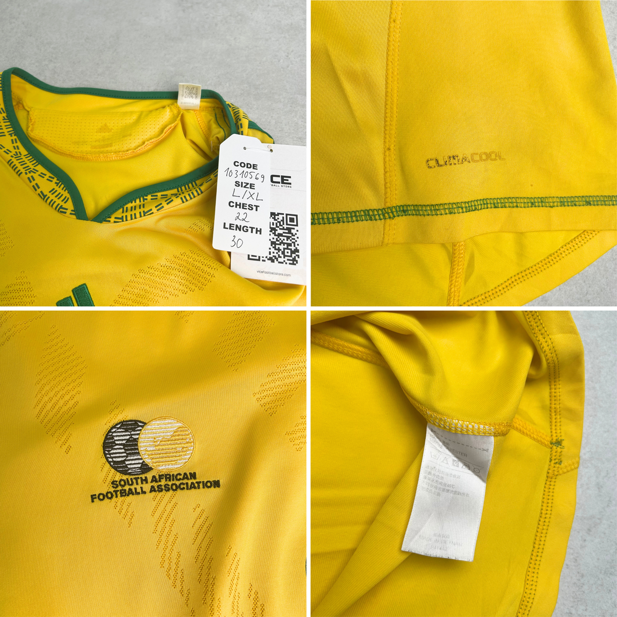 2009/11 South Africa Home Shirt Adidas Tshabalala (L/XL)