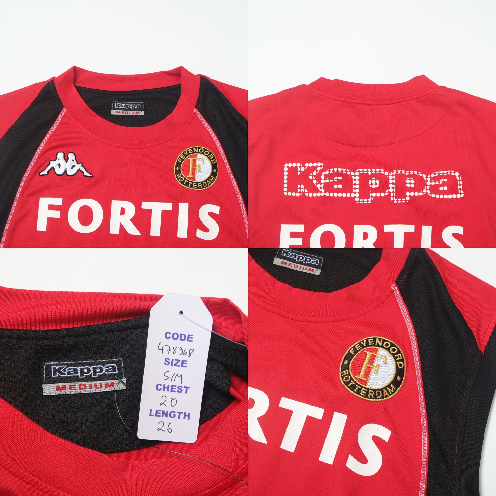 2008/09 Feyenoord Home Shirt Vest Kappa (S/M)