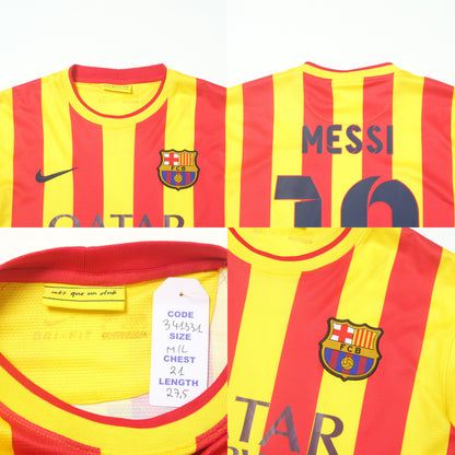 2013/14 Barcelona Away Shirt Messi Nike (M/L)