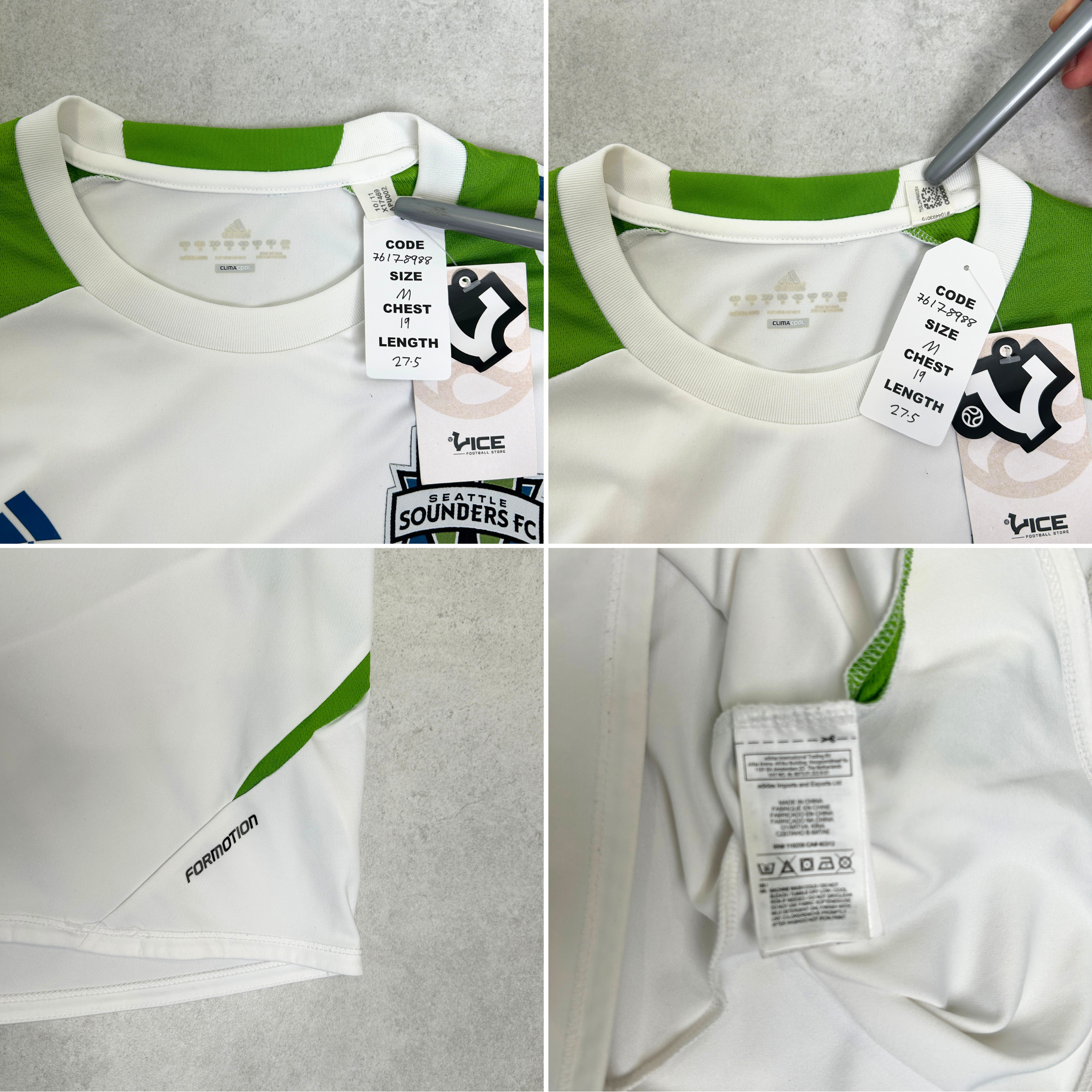 2015s Seattle Sounders FC Away Shirt Adidas (M)