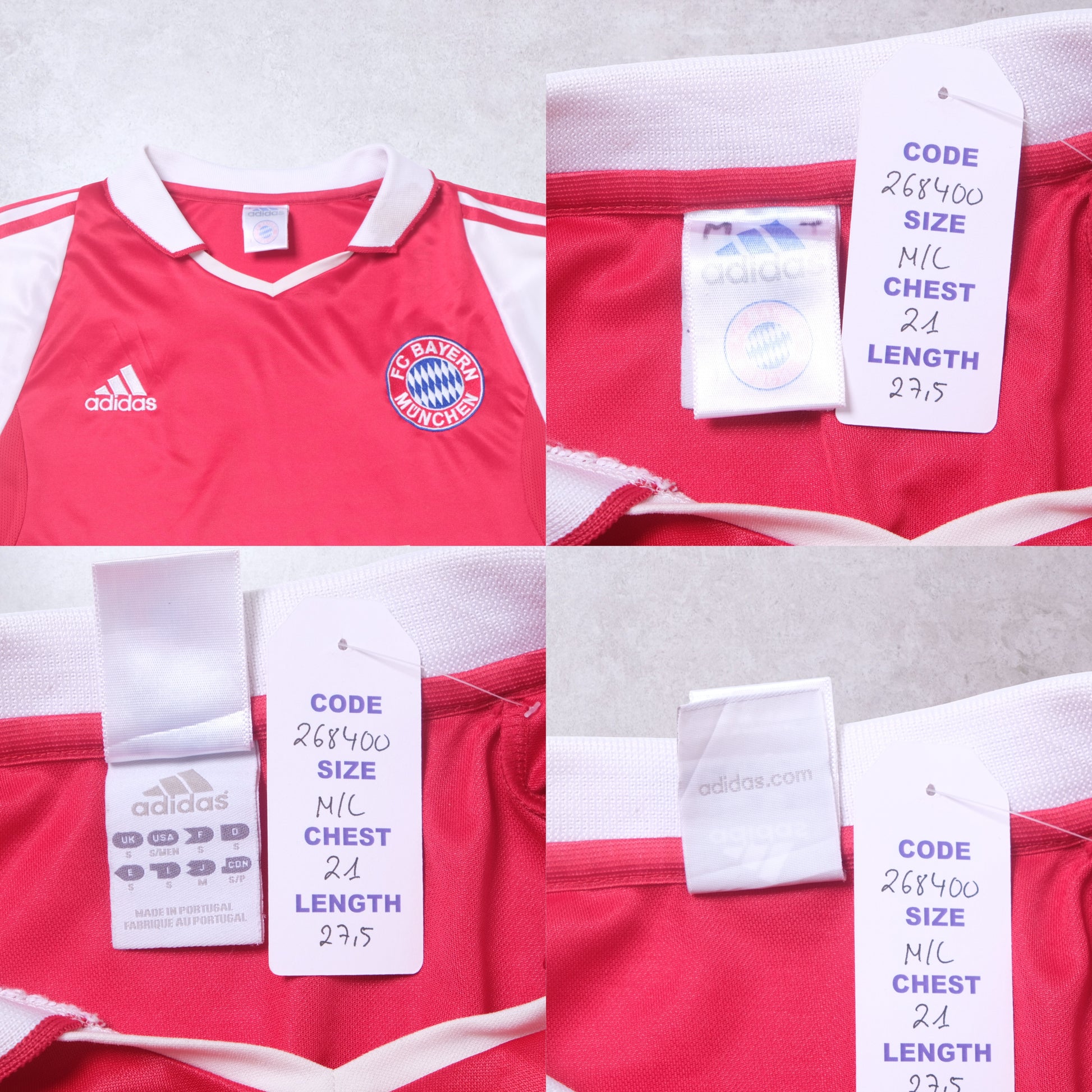 2003/04 Bayern Munich Home Shirt Adidas Ballack (M/L)