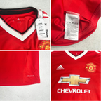 2015/16 Manchester United Home Shirt Adidas Rooney (M/L)