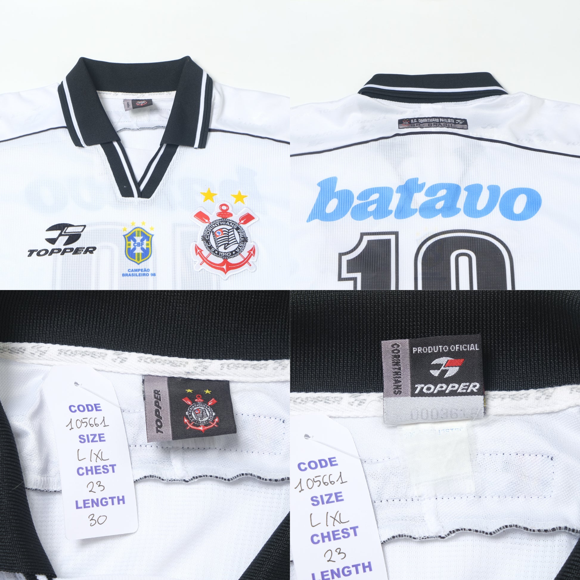 1999 Corinthians Home Shirt Penalty Brazil (L/XL)