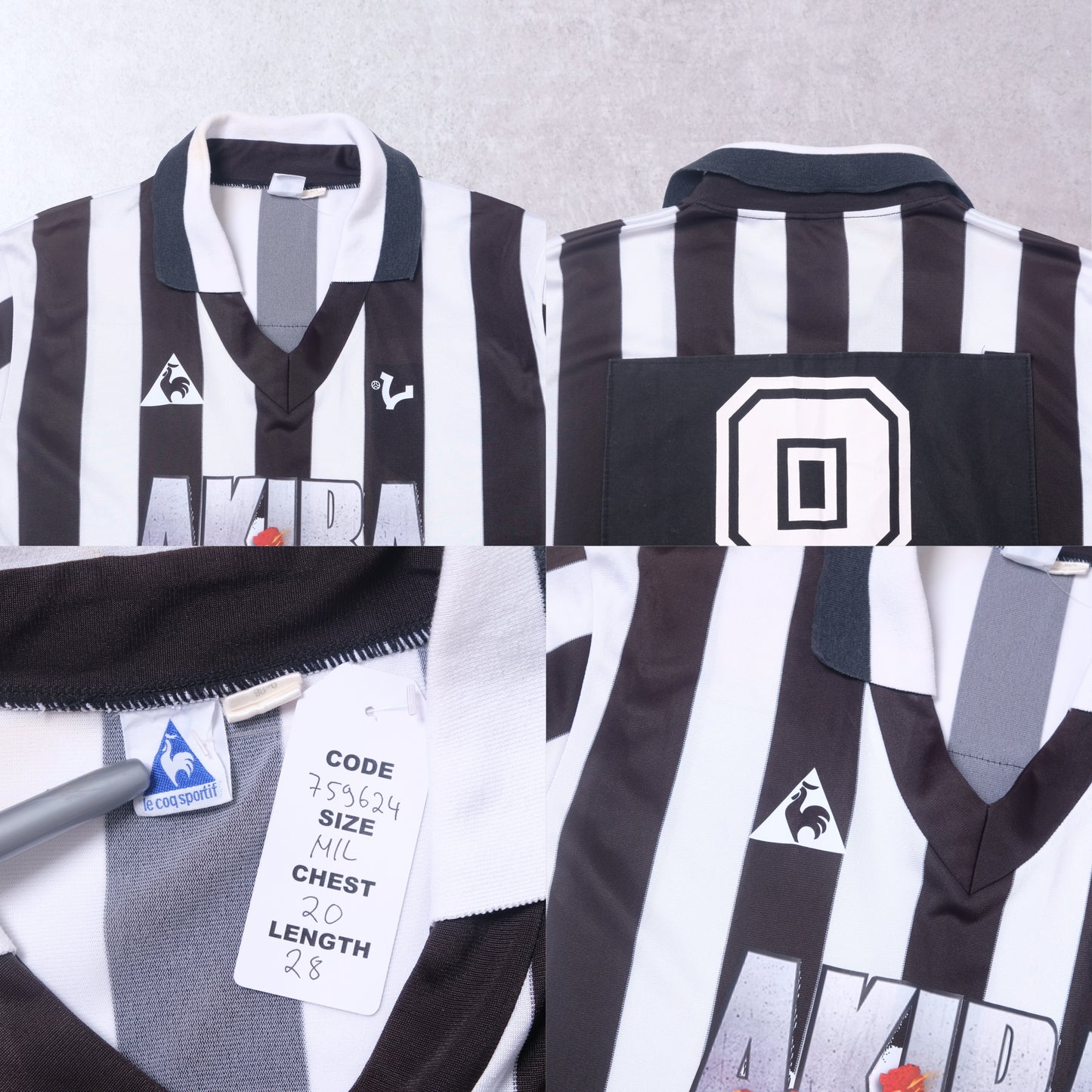 1990s VICE Footbal Store x Akira Custom Football Shirt Le Coq Sportif (M/L)