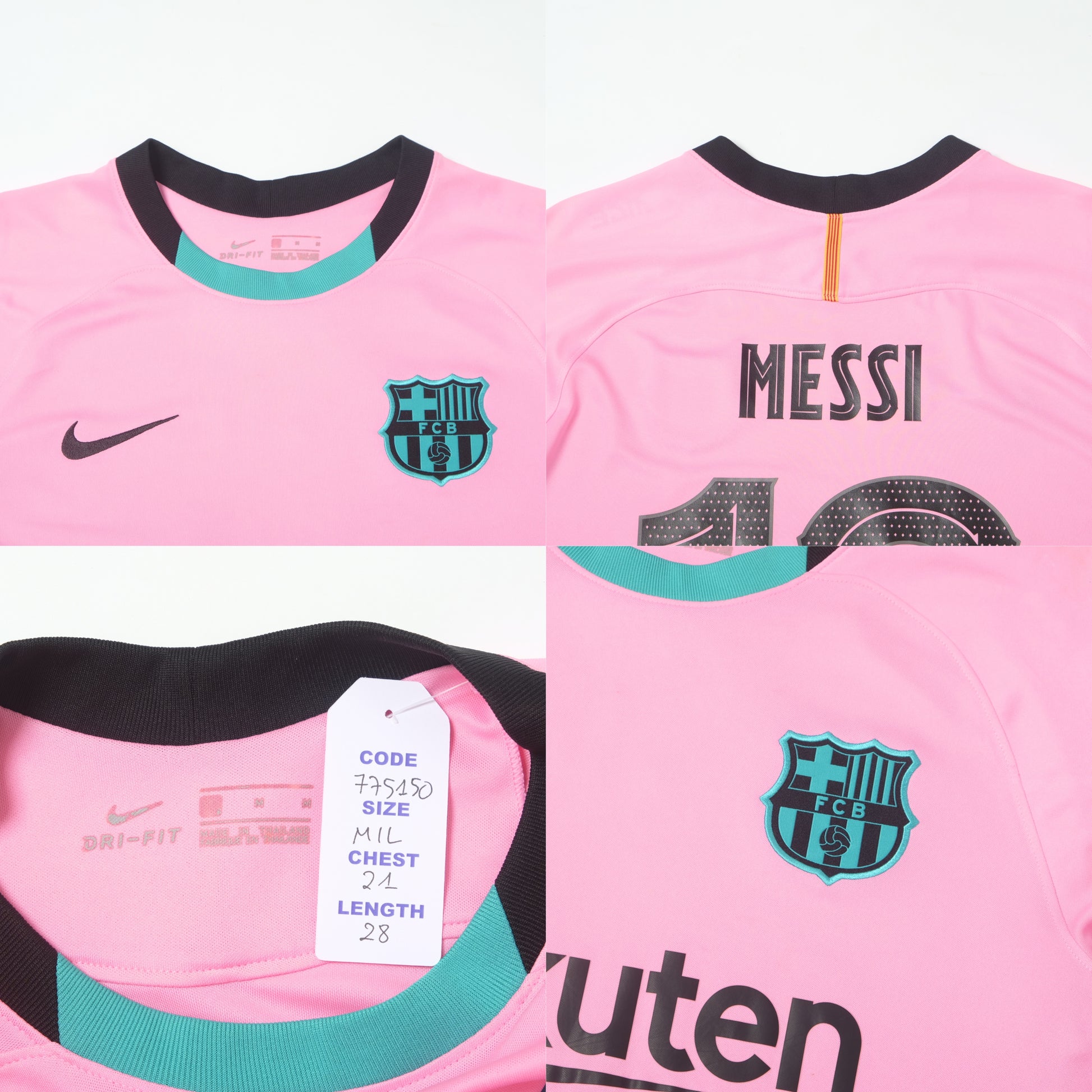 2020/21 Barcelona Third Shirt Nike Messi (M/L)