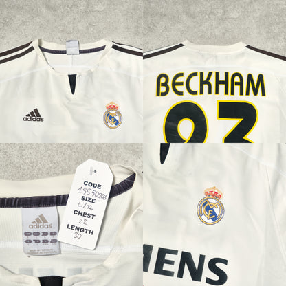 2003/04 Real Madrid Home Shirt Adidas Beckham (L)