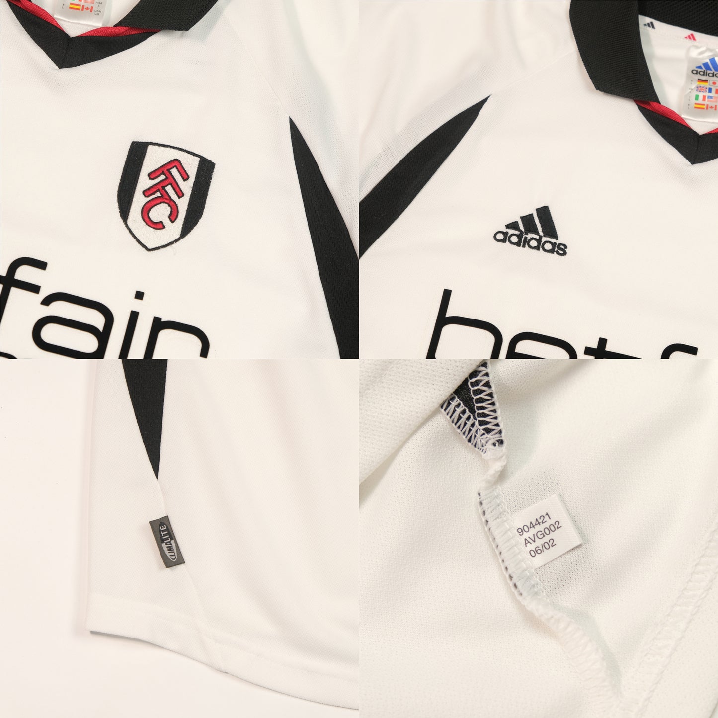 2002/03 Fulham Home Shirt Adidas (L) 