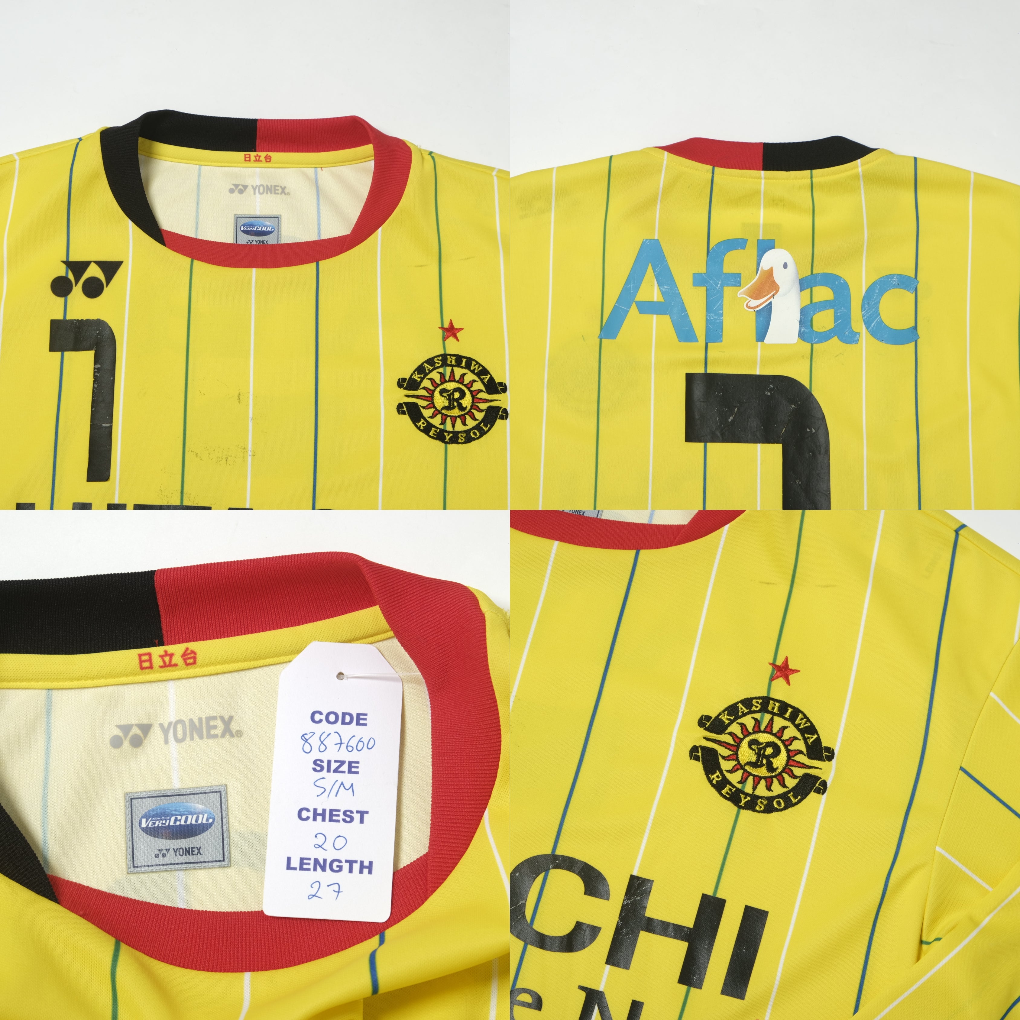 2012 Kashiwa Reysol Home Shirt J-League Yonex (S/M) 