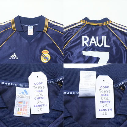 1998/00 Real Madrid Third Shirt Adidas Raul (L/XL)
