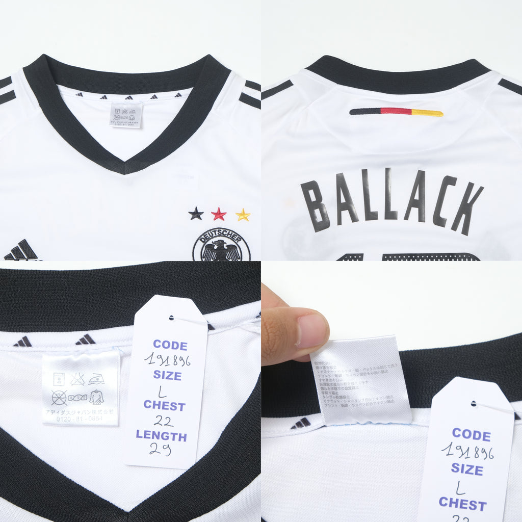  2002/03 Germany Home Shirt Adidas Ballack (L)