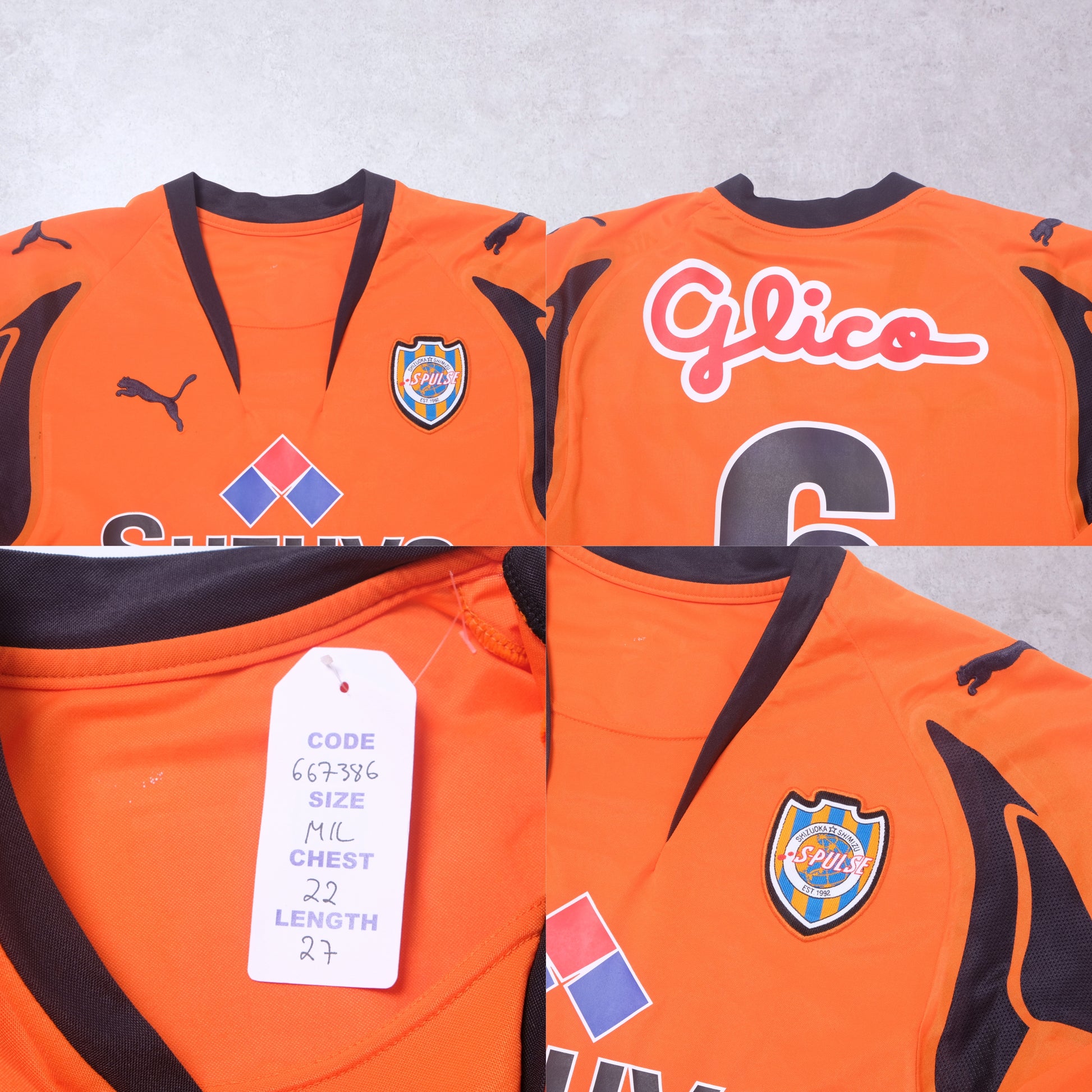 2007 Shimizu S-Pulse Home Shirt Puma J-League (M/L)