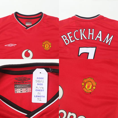2000/02 Manchester United Home Shirt Umbro Beckham (XXL)