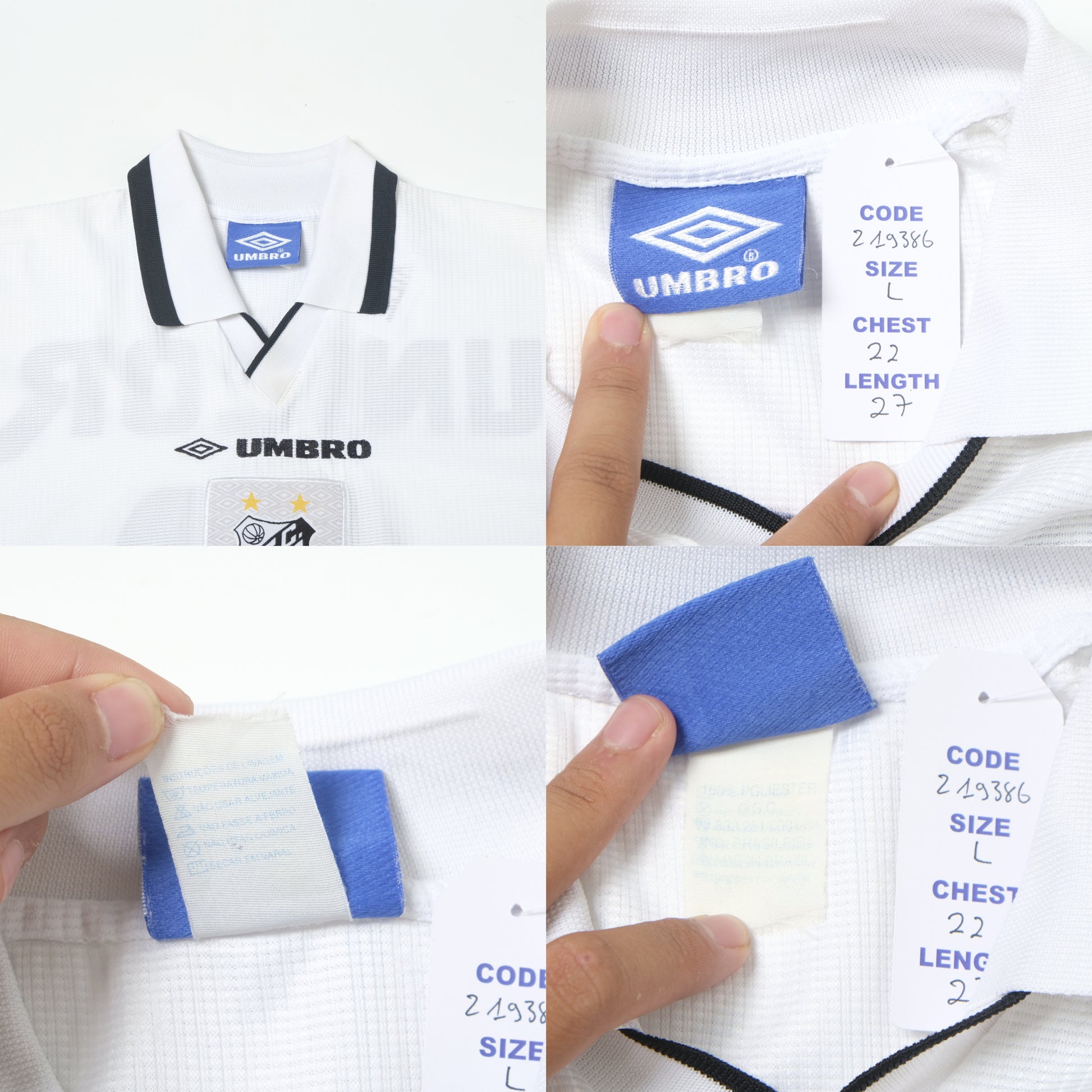 1999 Santos Home Shirt Umbro (L)