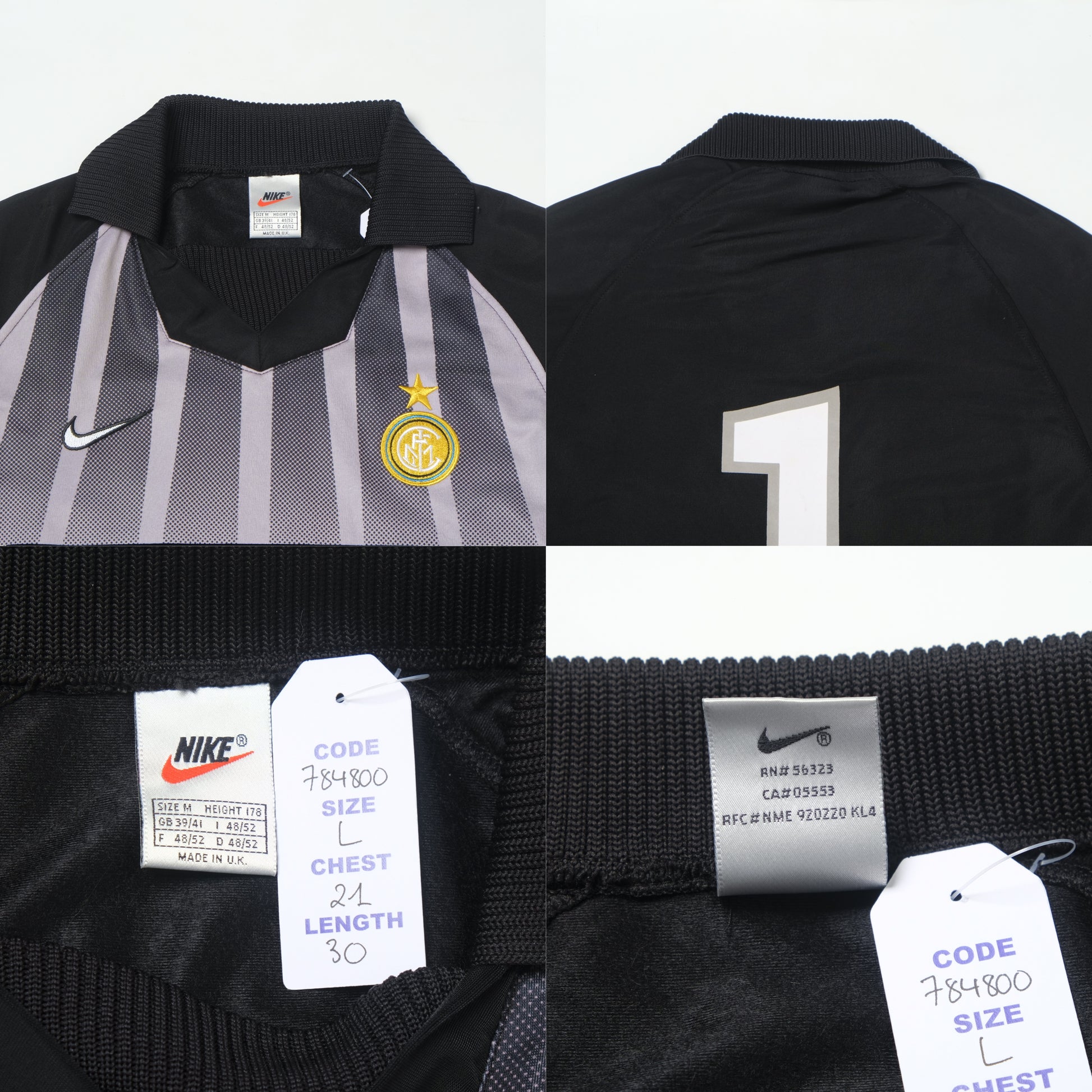 1998/99 Inter Milan Goalkeeper Shirt Nike (L)
