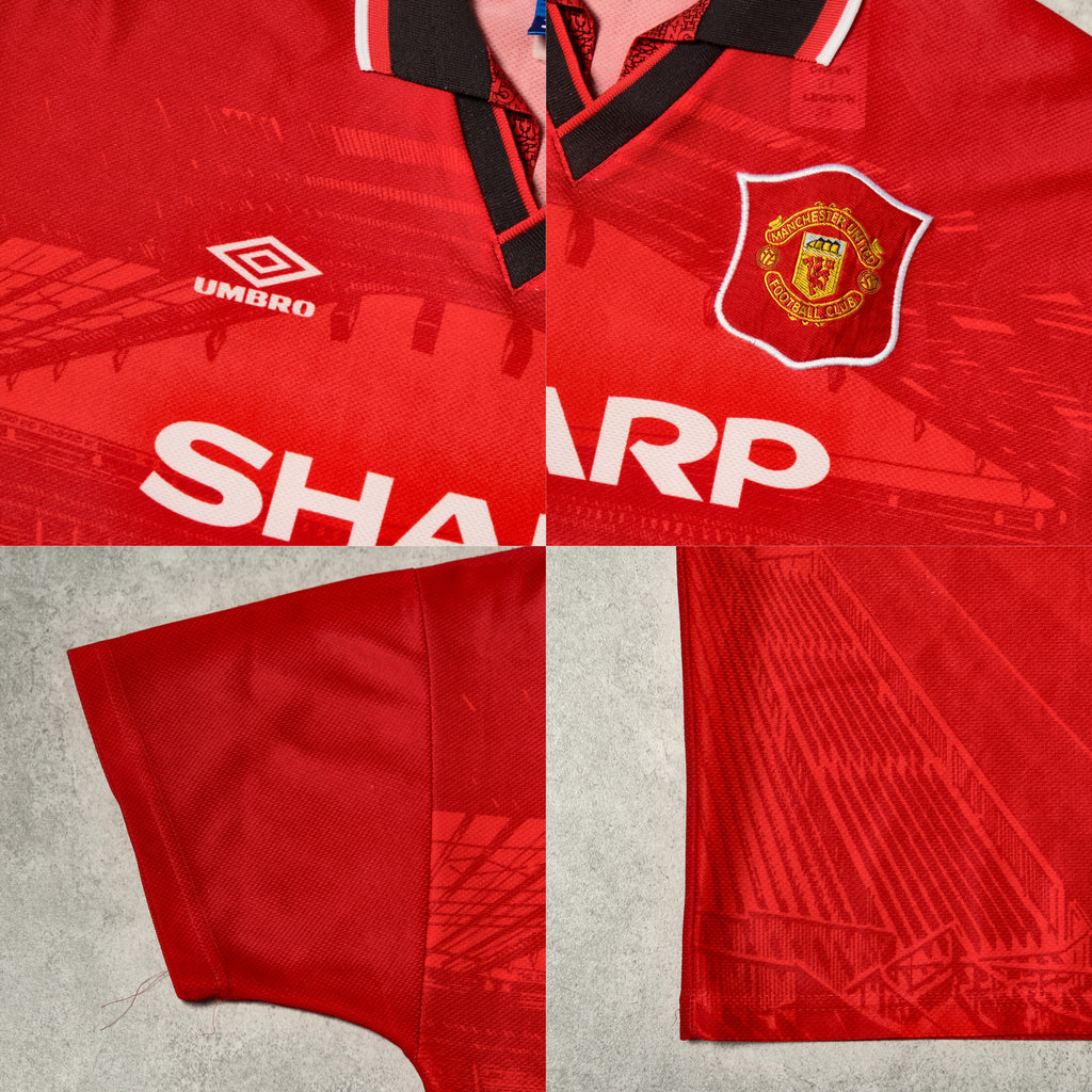1994/96 Manchester United Home Shirt Umbro (L)