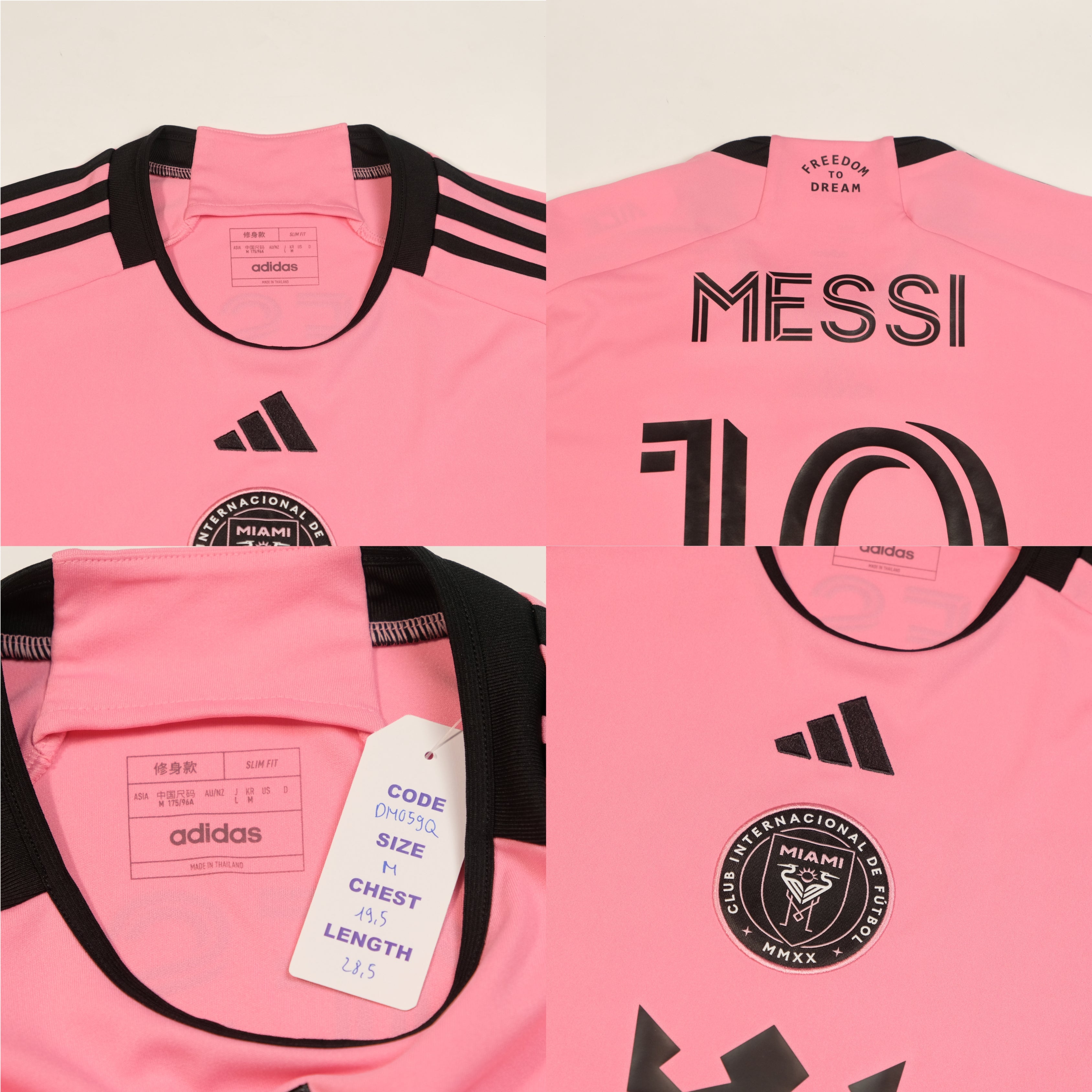 2024/25 Inter Miami Home Shirt Adidas Messi (M)