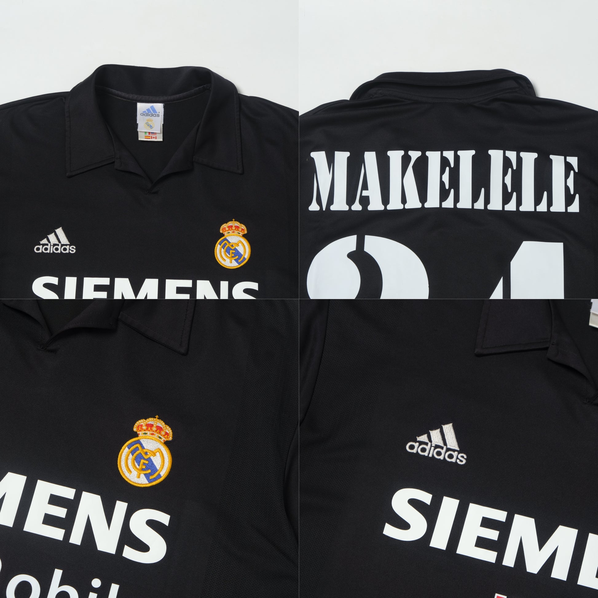 2002/03 Real Madrid Centenary Away Shirt Adidas Makelele (L)