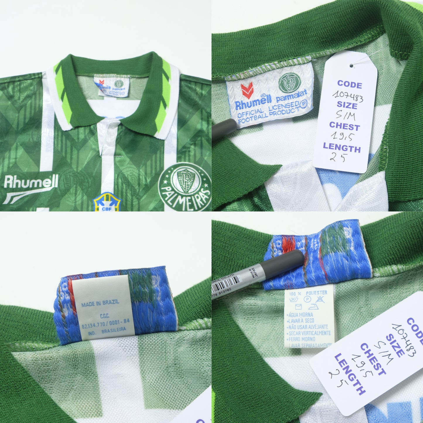 1996 Palmeiras Home Shirt Rhummel (S/M)