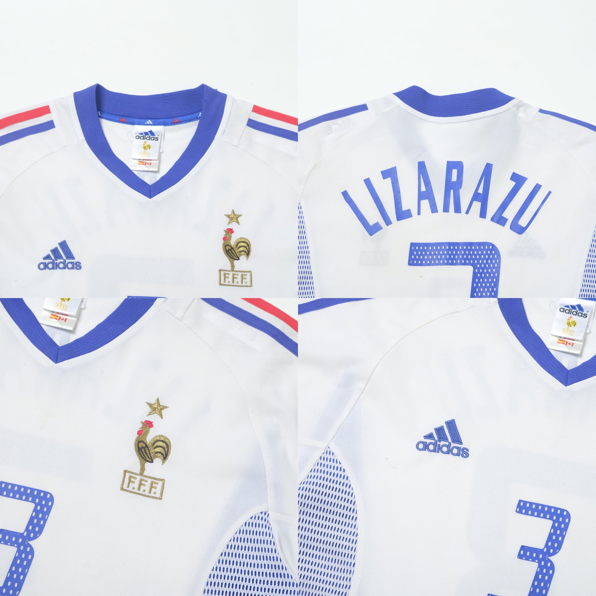 2002/04 France Away Shirt Adidas Lizarazu (L)